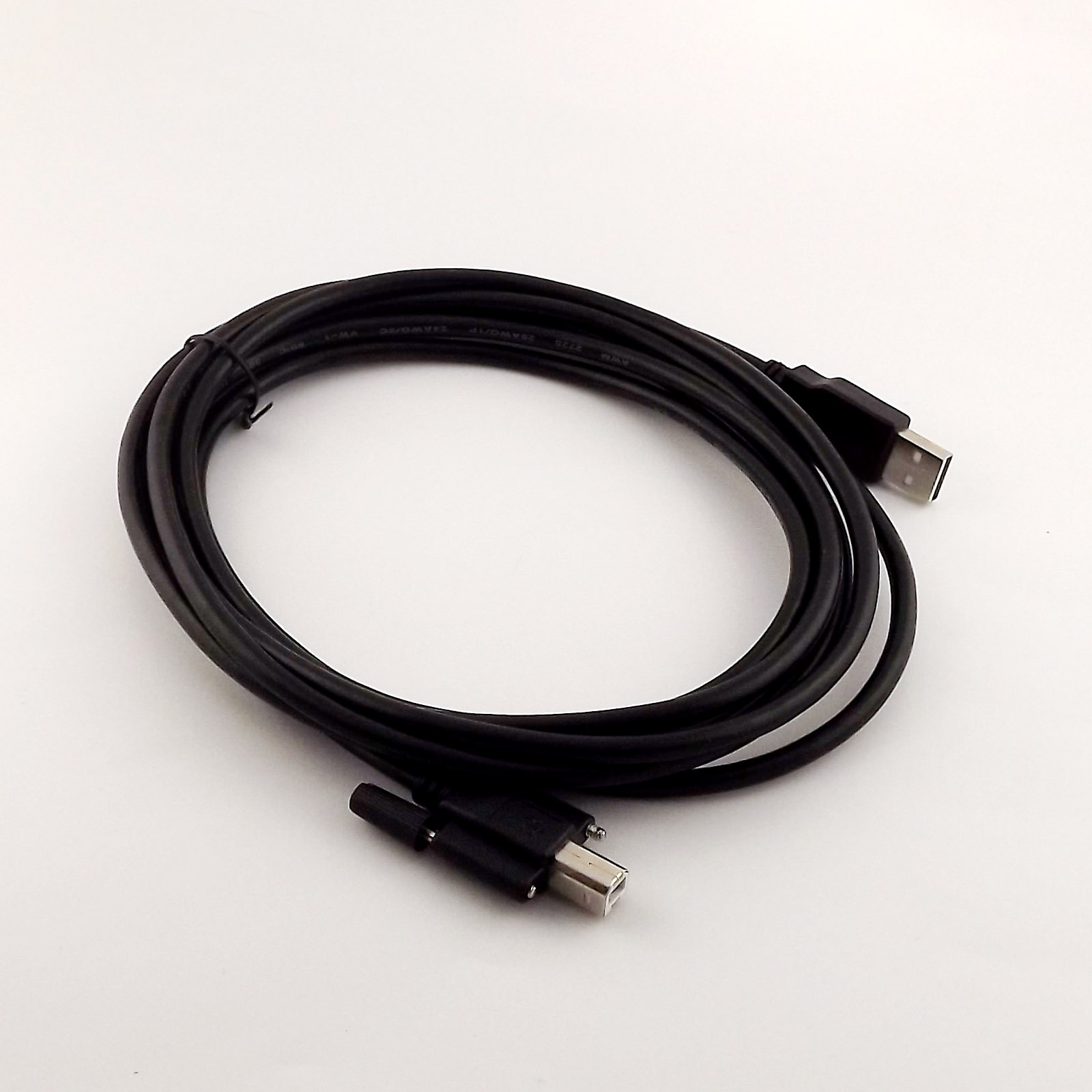 10x 10FT USB2.0 A Male to B Male Data Cable with Screw Printer Panel Mount Cable