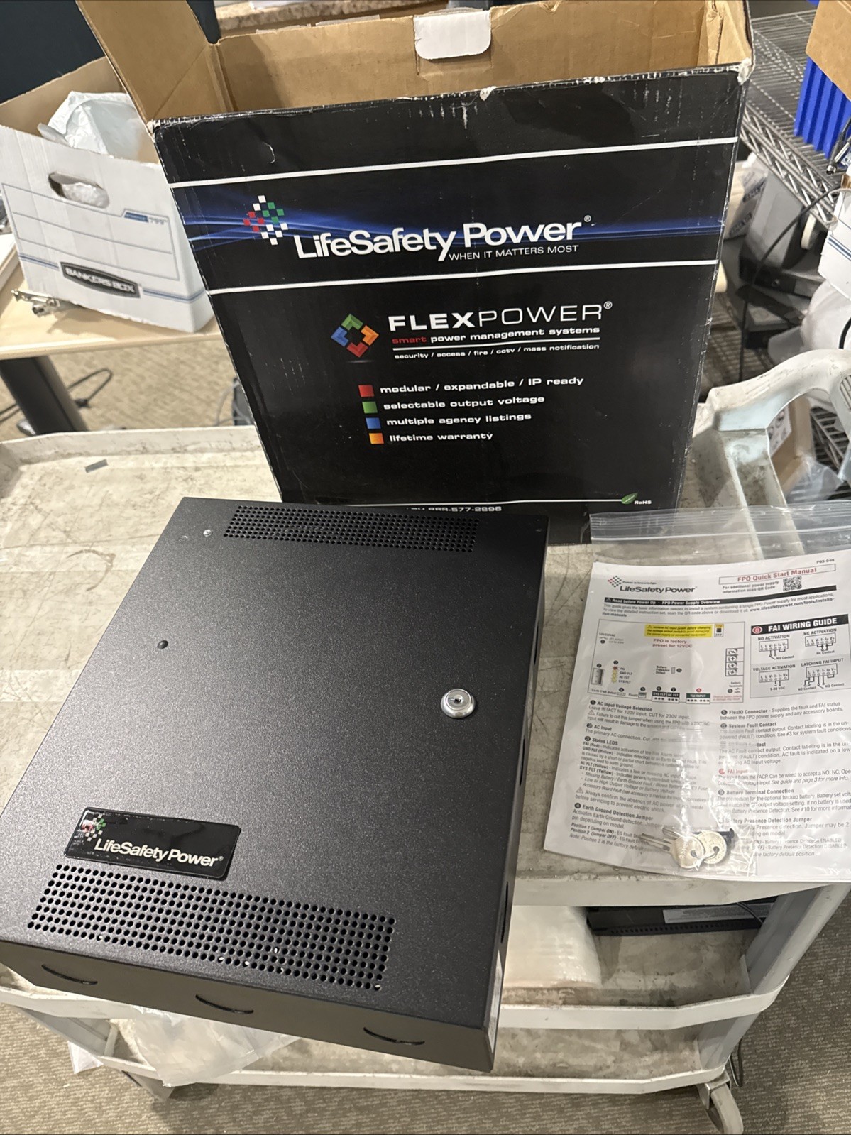 LifeSafety Power FlexPower FPO75-C4E1-2DM2 75W Power Supply Enclosure BRAND NEW
