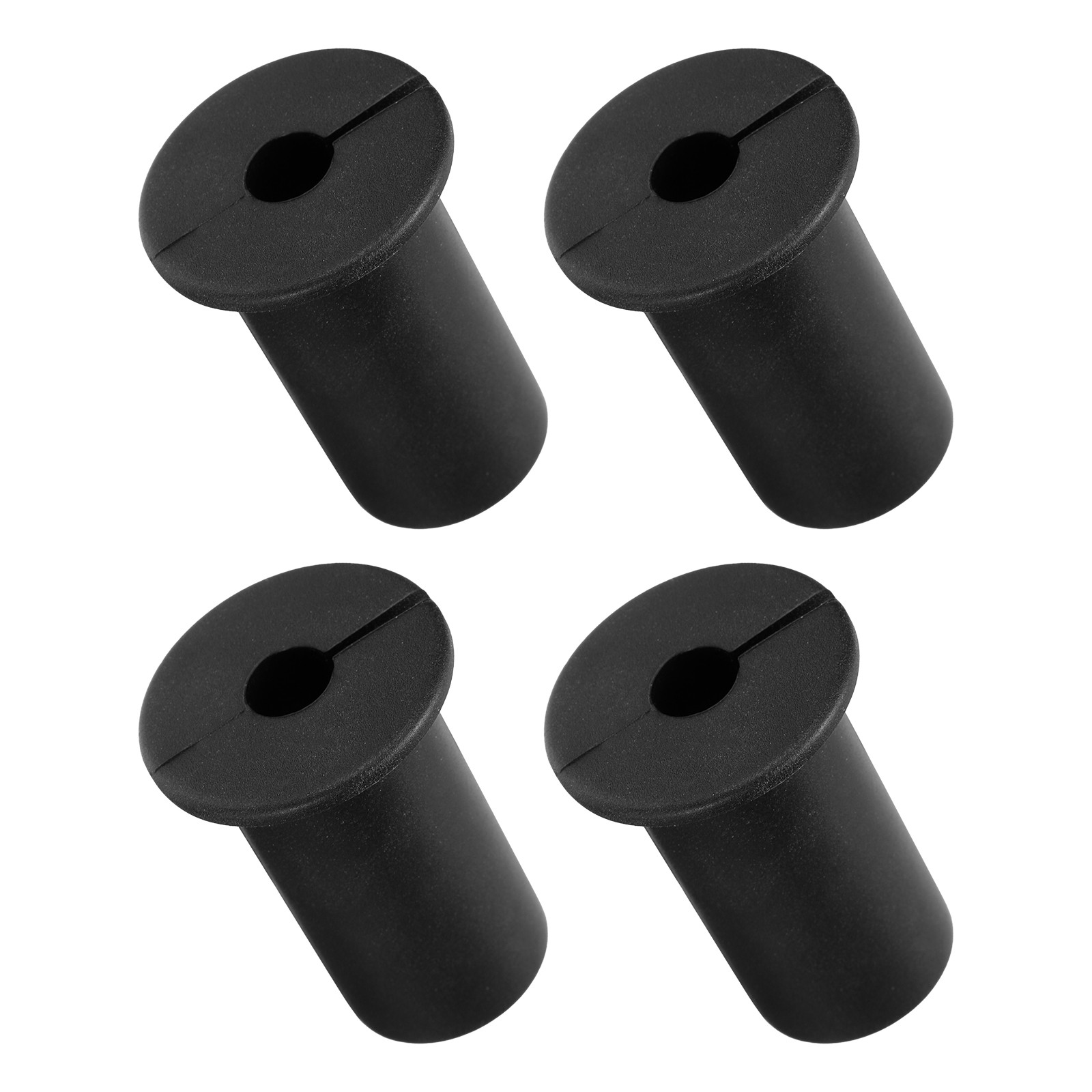 4Pcs Wall Grommets for Cables 3/4" Cable w 7mm Hole Silicone Black