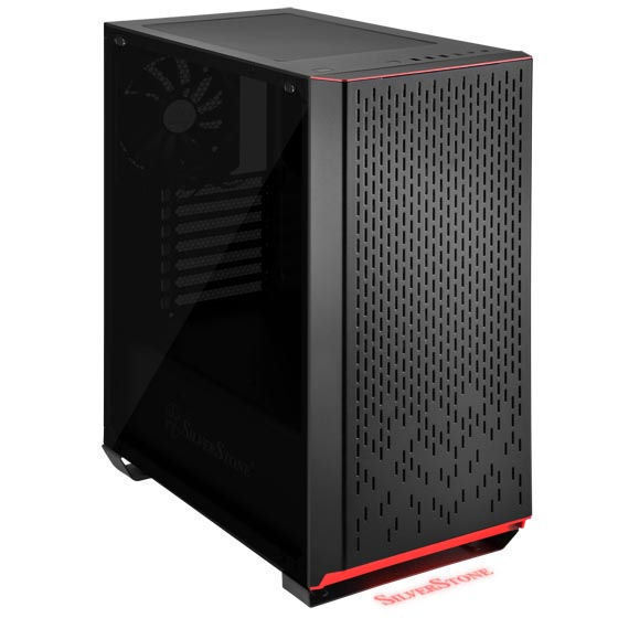 Silverstone SST-PM02B-G (Black+ Tempered Glass Window) ATX/MATX Primera Chasis
