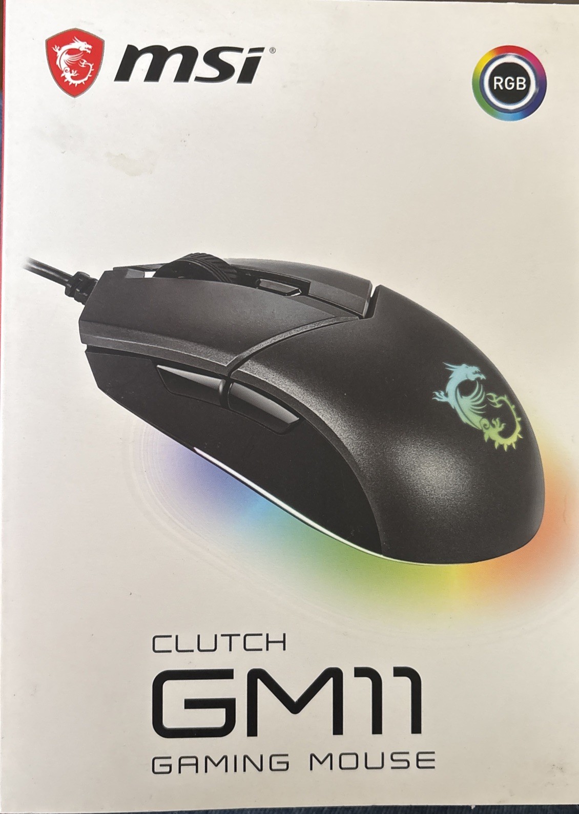 MSI Clutch GM11 Gaming Mouse 6 button Black Brand New Sealed Box P8