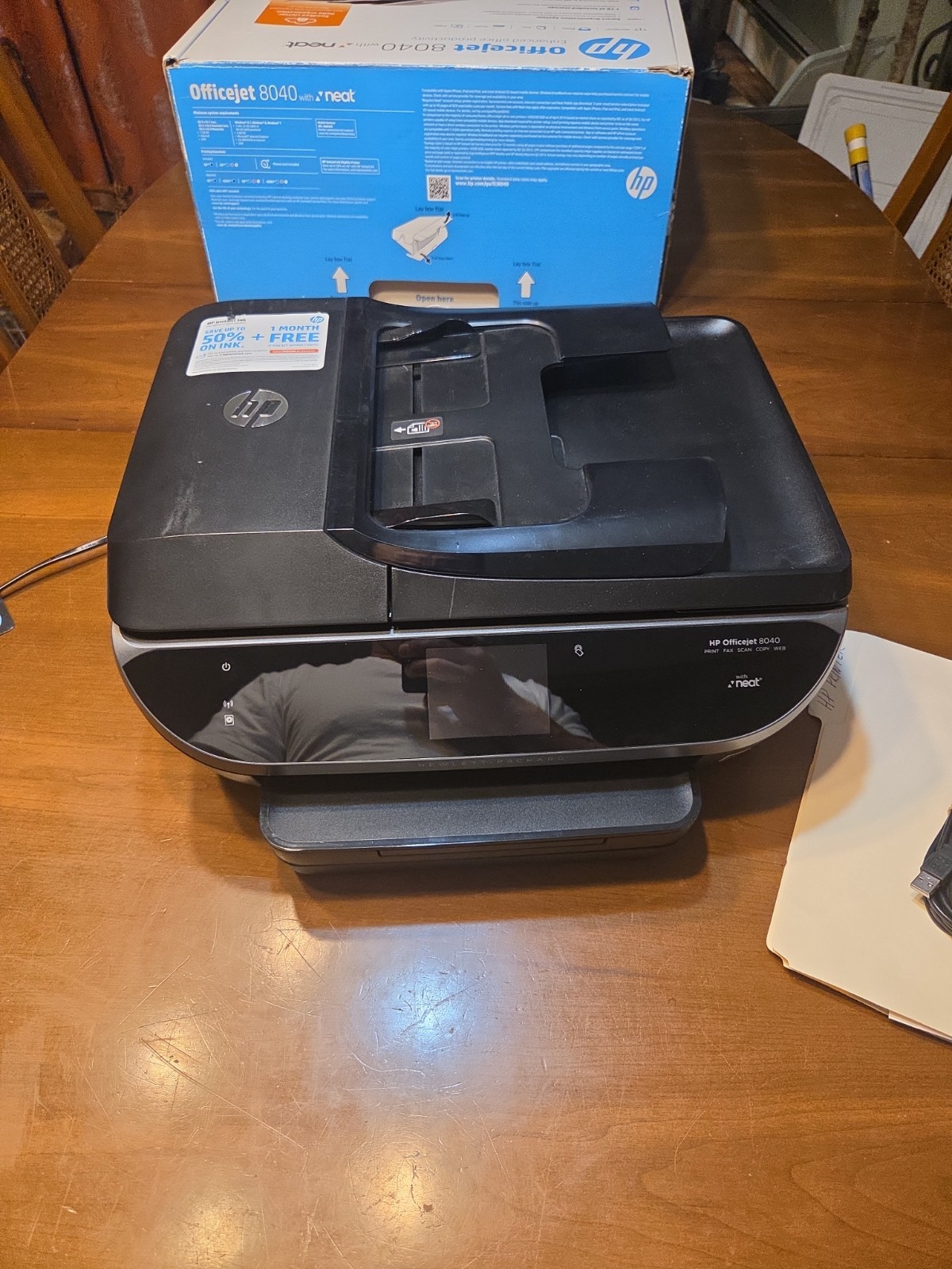 HP OfficeJet 8040 All-in-One Wireless Color Printer with Mobile Printing