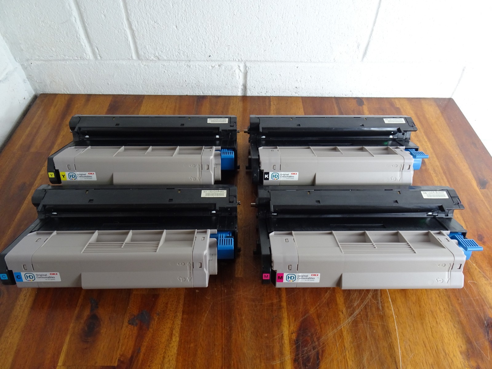 OKI Okidata C6100 C6150 Used Toner Cartridges and Image Drums OEM Genuine BMCY