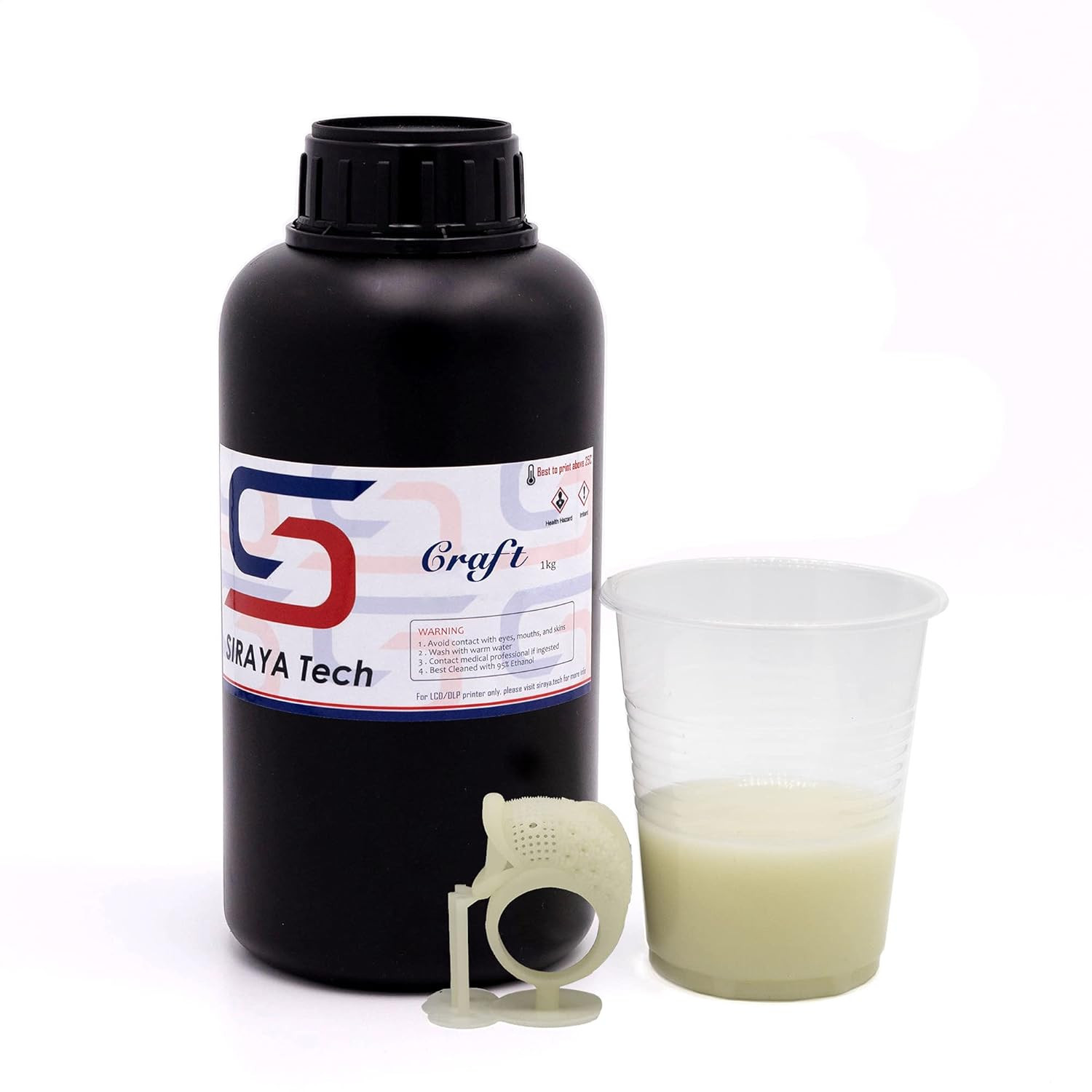 Craft Glow-In-The-Dark 3D Printer Resin - Rapid Curing, High Resolution 405Nm UV