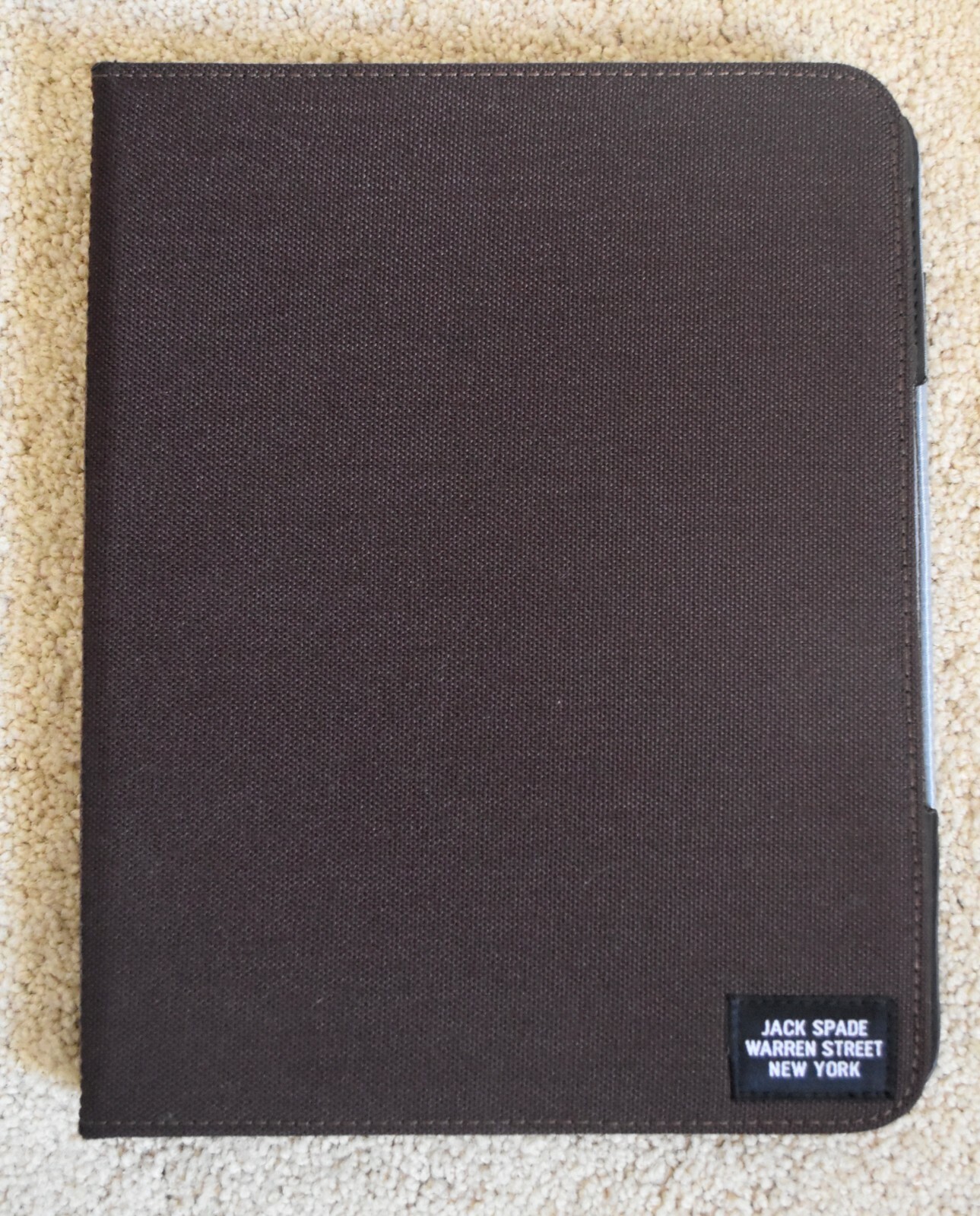 JACK SPADE WARREN STREET NEW YORK FOR 1ST GENERATION APPLE iPAD, BROWN, NEW