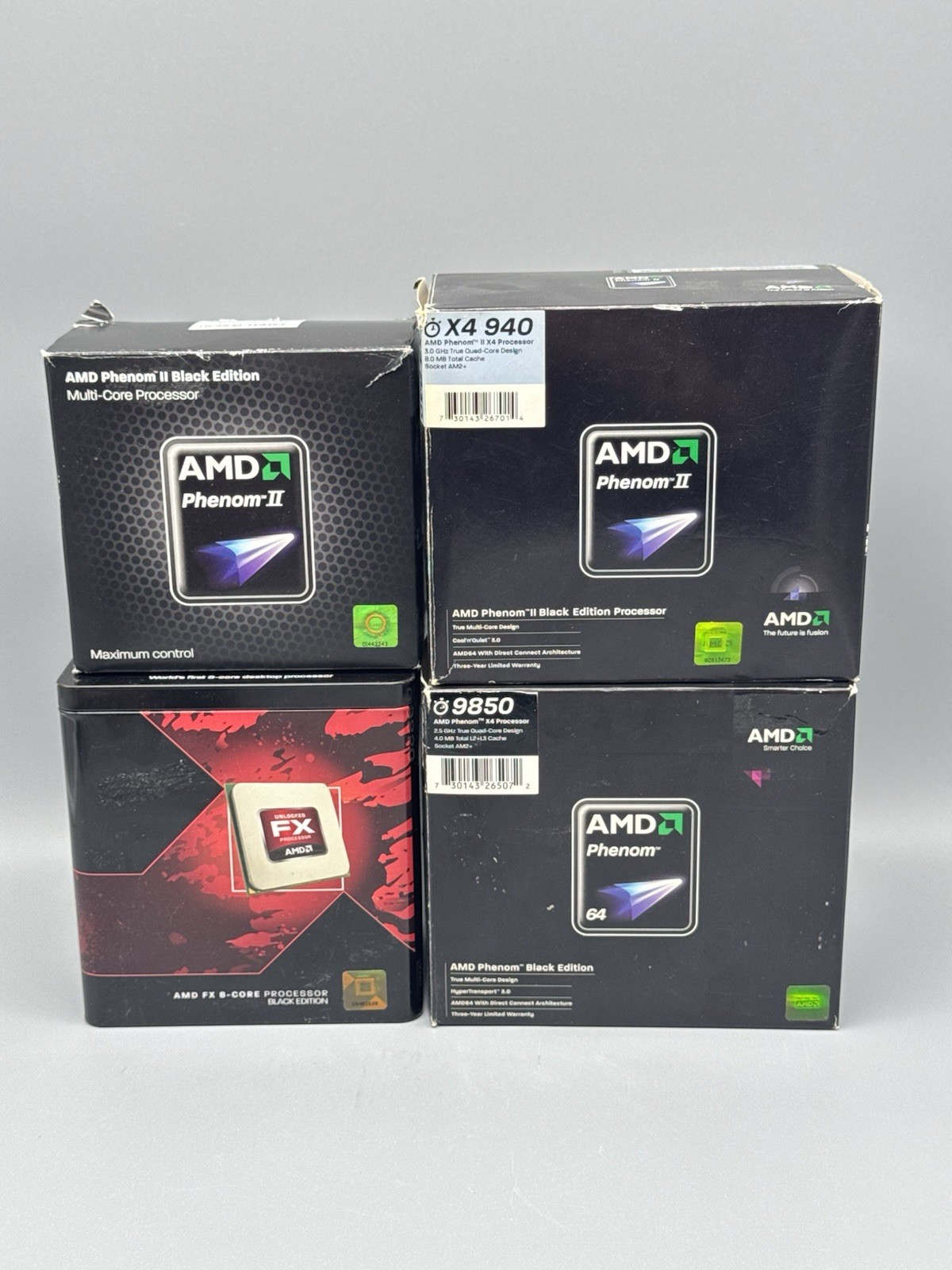 AMD Phenom II X4 940 CPU w/ Cooler + 3x AM3 Coolers (No CPUs) Lot As-Is