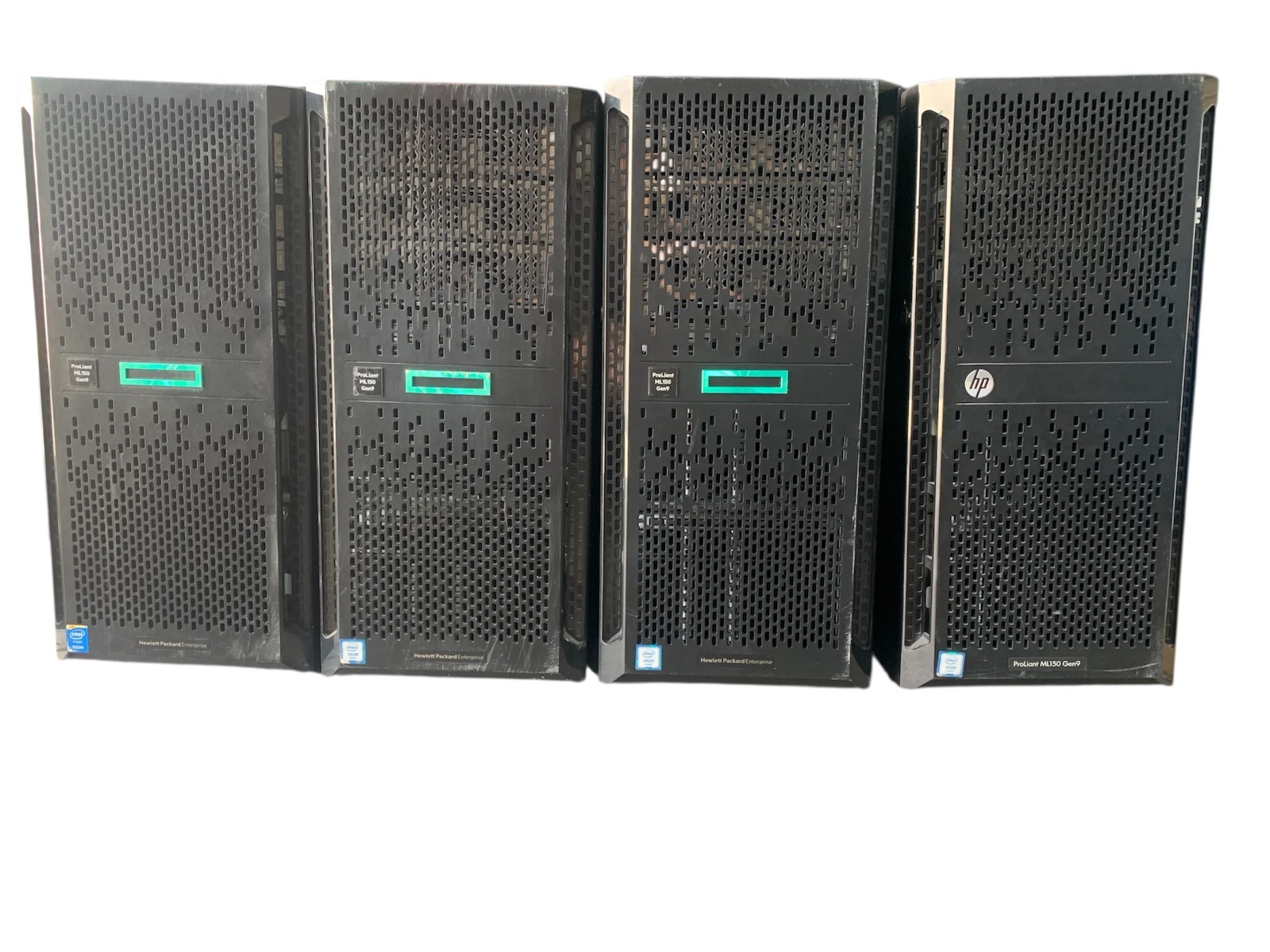 LOT OF 4:  HPE PROLIANT ML150 GEN9 SERVER W/ XEON E5-2620 v4 @ 2.10GHz 8GB RAM