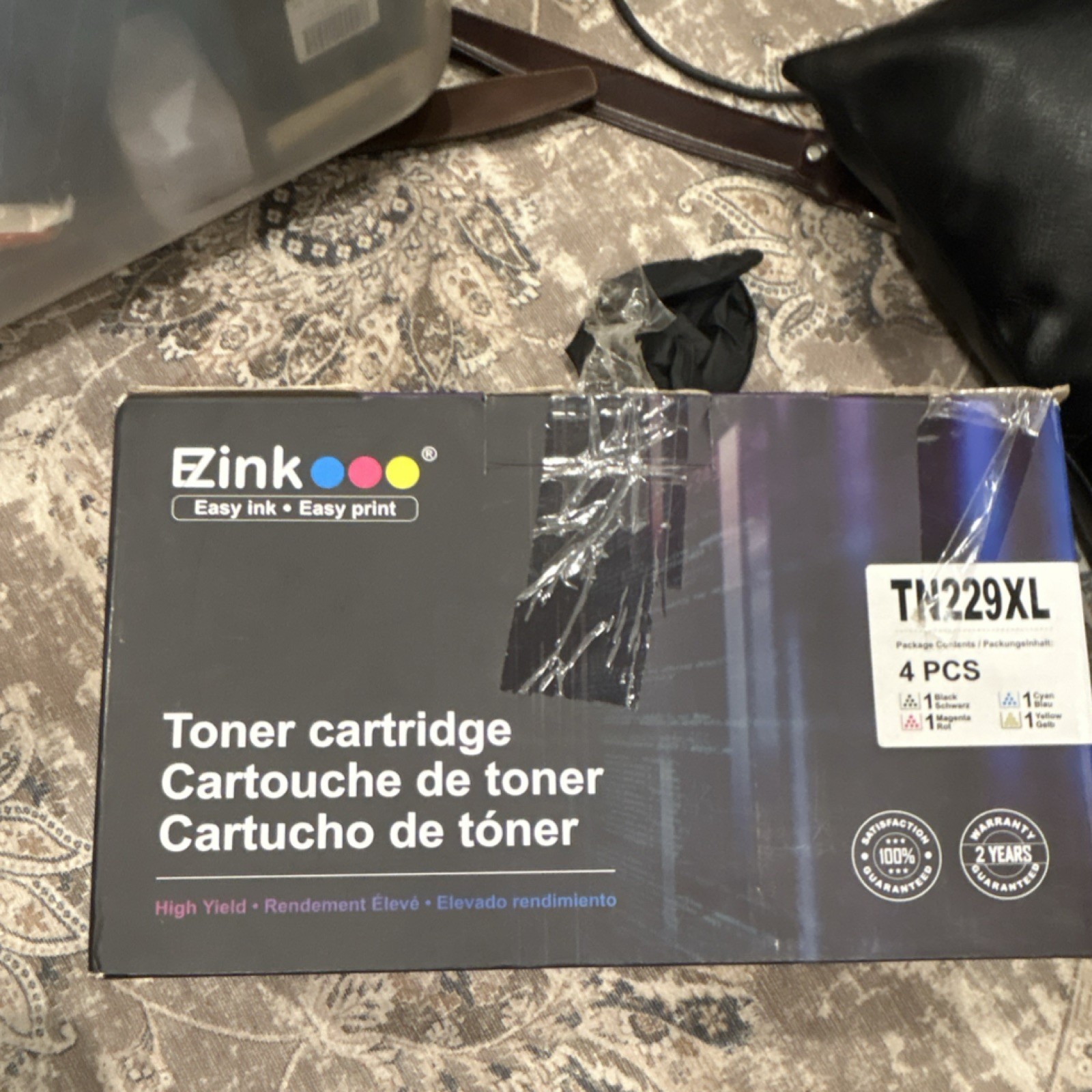 EZink TN229XL High Yield Toner Cartridge 4-Pack Black Cyan Magenta Yellow