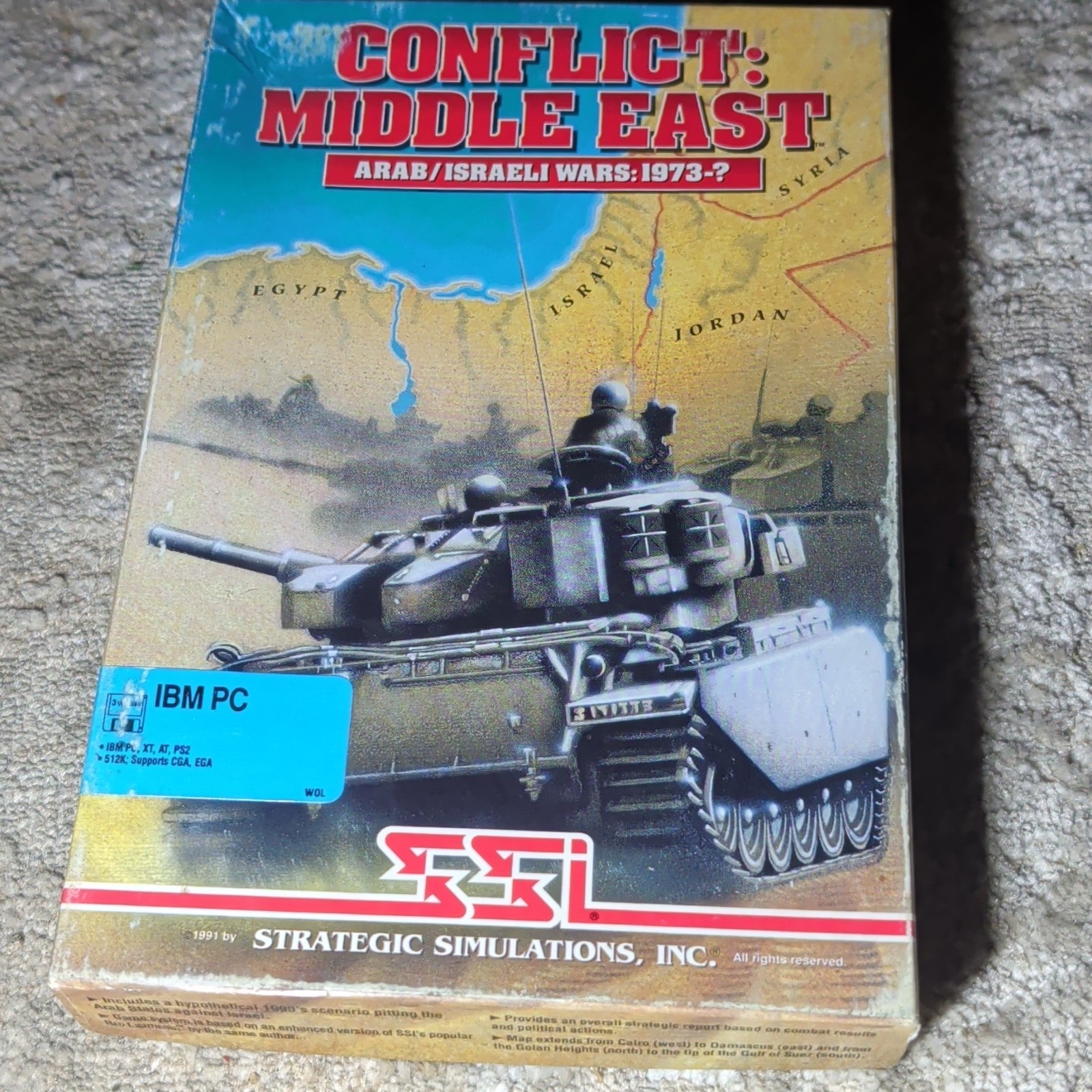 Conflict Middle East Vintage Game IBM / PC Software - Used Untested