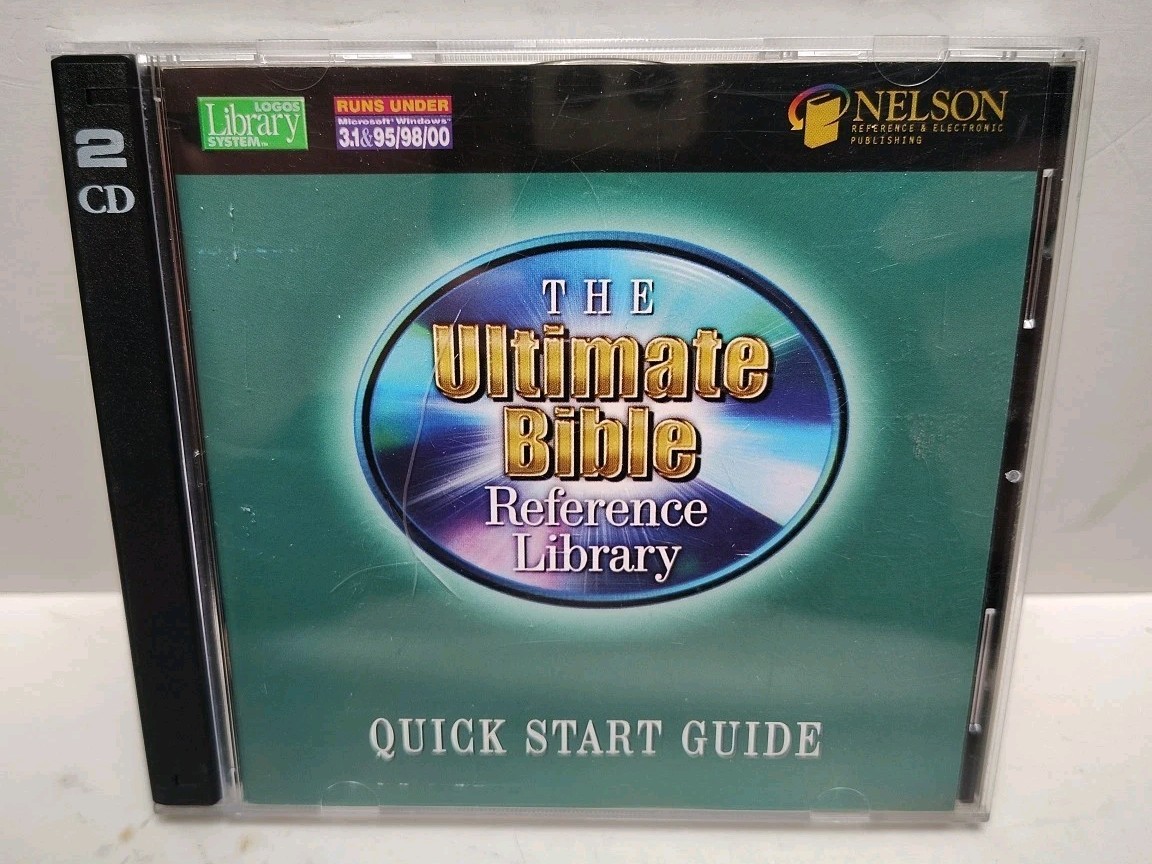 Nelson The Ultimate Bible Reference Library 2-CD PC CD-ROM, 2002)Windows 98/2000
