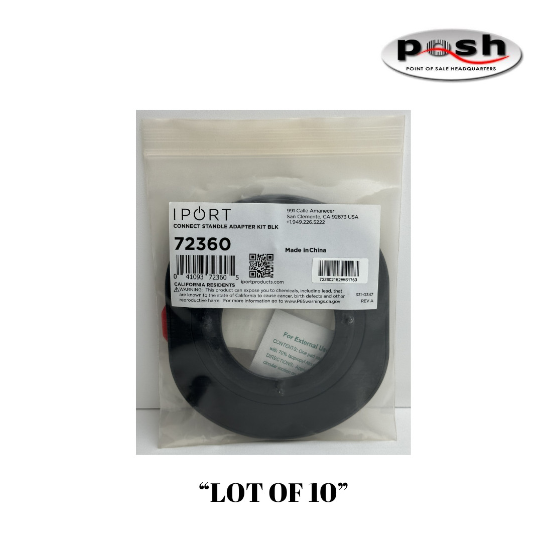 NEW "Lot of 10" IPORT Connect Standle Adapter Kit 72360 - Black Color
