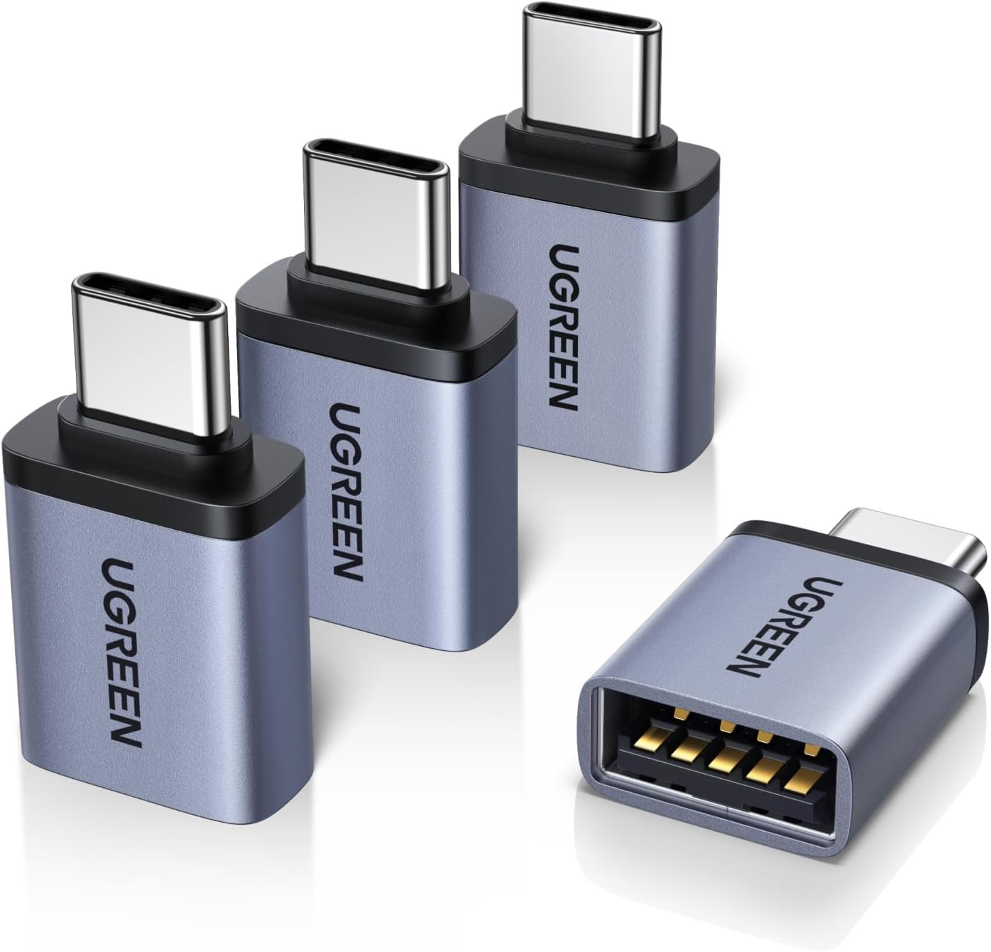 UGREEN USB C to USB Adapter 4 Pack, 10Gbps USBC Male to USB 3.2 Female Adapter