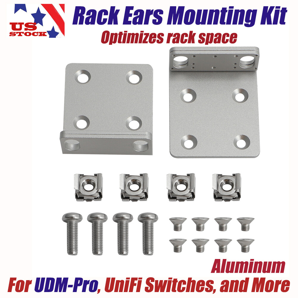 Replacement Rack Ears Mounting Upgrade Kit For Ubiquiti UDM-Pro&UniFi Switches