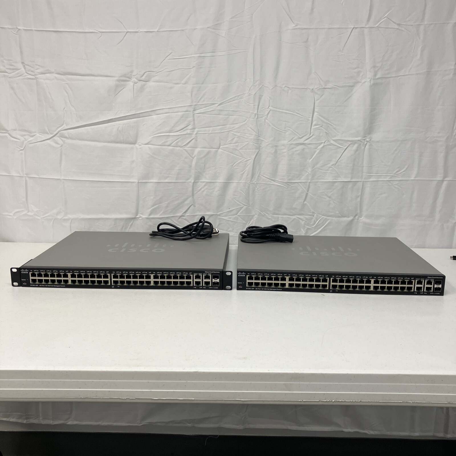 2x - Cisco SF300-52 52-Port Managed Switch - Used in Excellent Condition