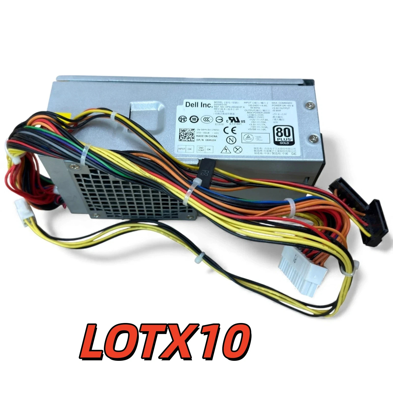 LOTX10 Dell Inspiron 537s 540s 545s 546s 560s 570s 580s 620s Power Supply 250W