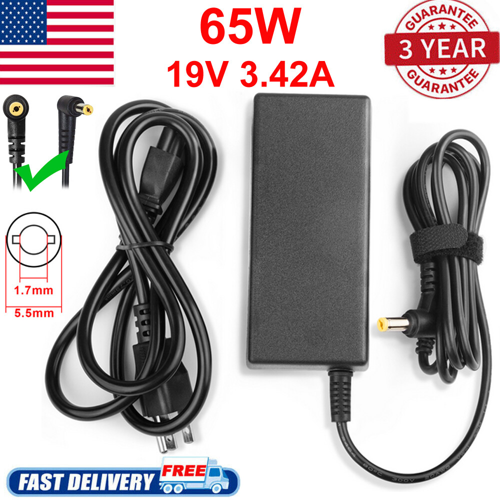 Laptop Charger For Acer Aspire 5250 5253 5315 5336 5810 Power Supply Cord 19V