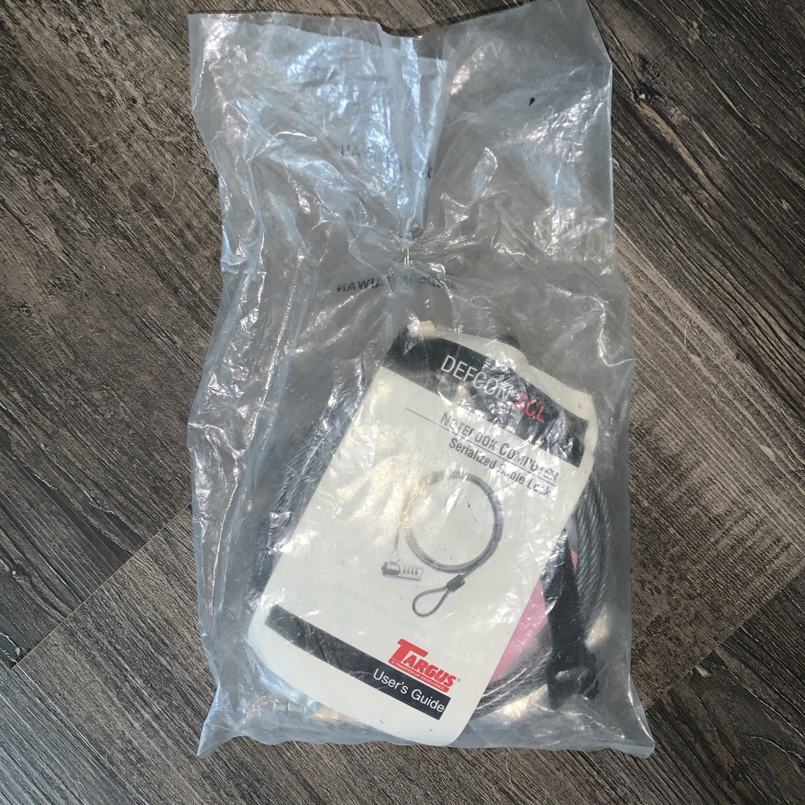 Targus Defcon SCL Serialized Cable Lock Notebook Computer 6.5 Feet PA400P