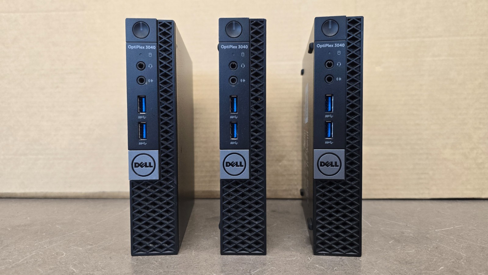 (Lot of 3) Dell OptiPlex 3040 Micro i5-6500t, 8GB RAM, no HDD or AC #21