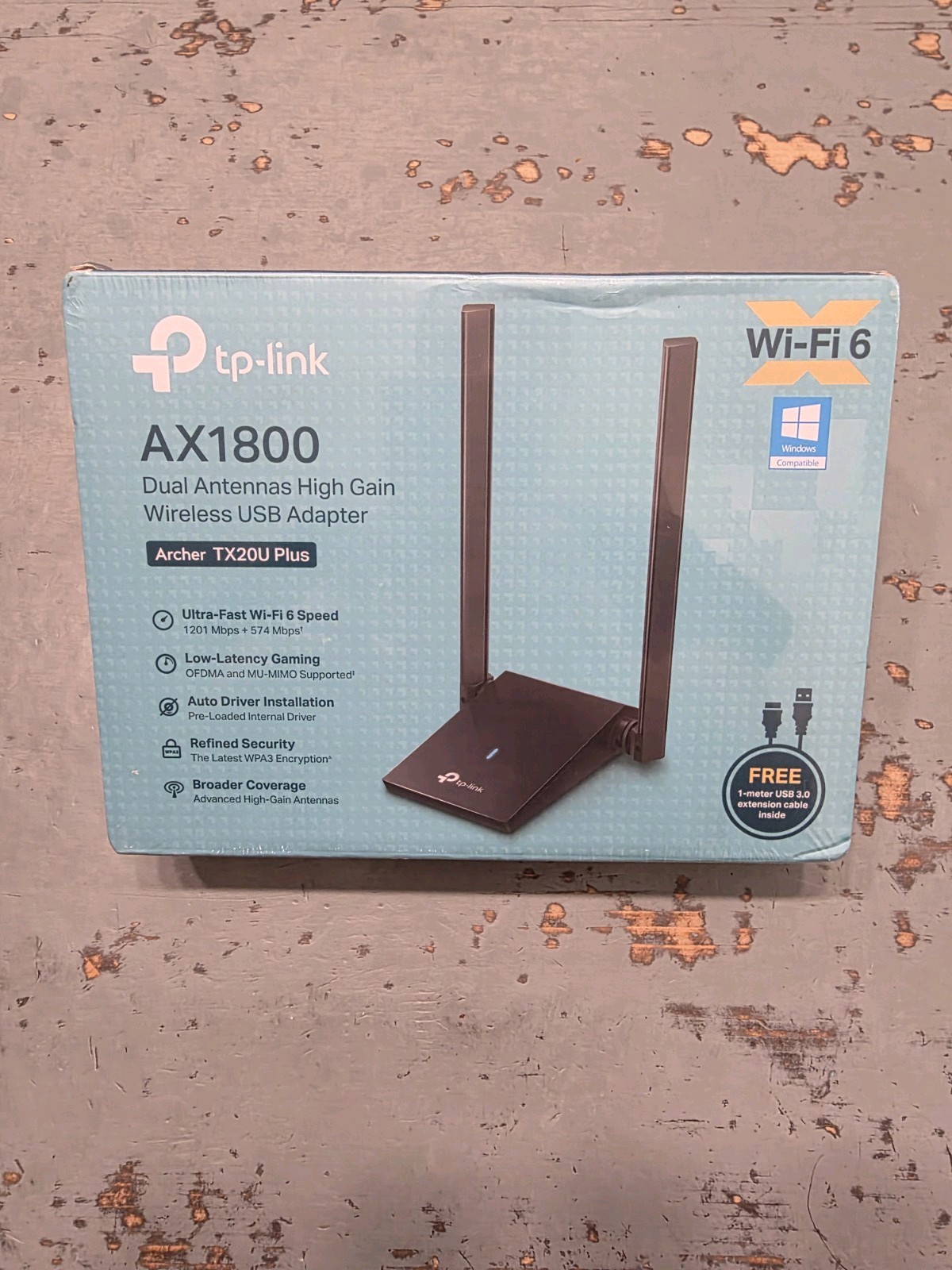 New TP-Link Archer TX20U Plus AX1800 WiFi 6 USB 3.0 Adapter