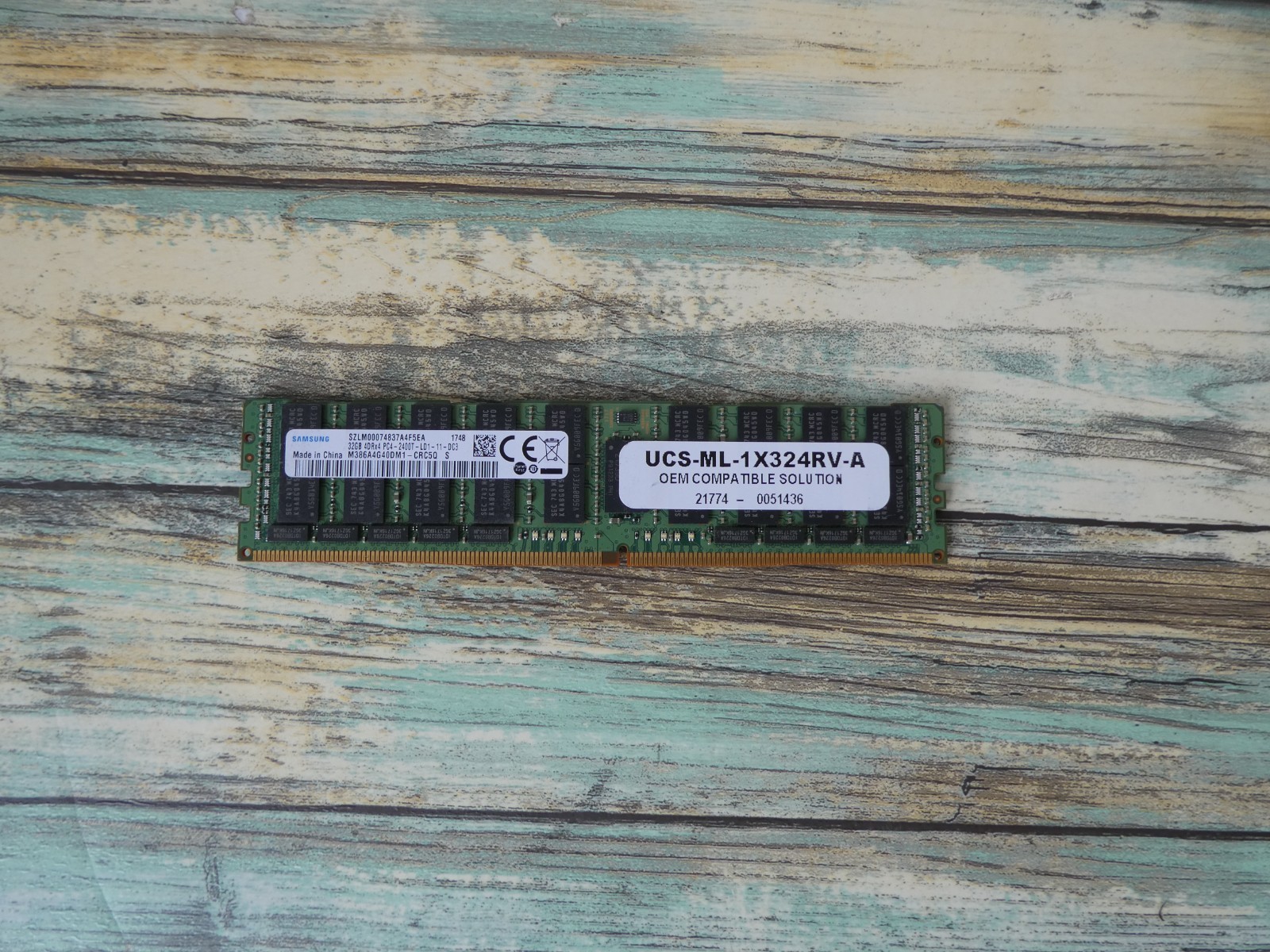 Samsung 32GB 4DRx4 PC4-2400T-LD1-11-DC3 Server Memory Tested 