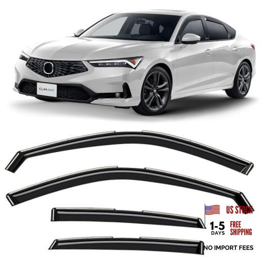 in-Channel Incredibly Durable Rain Guards for For Integra 23-26 Hatchback