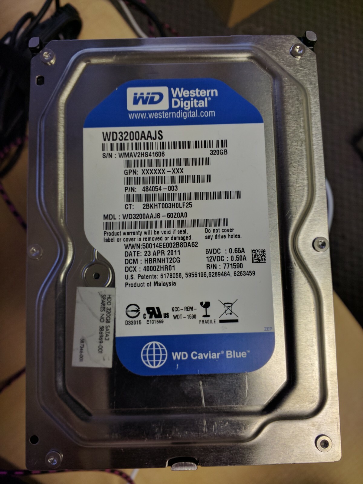 Wester Digital Caviar Blue WD3200AAJS 320GB SATA 7200RPM 3.5" SATA HDD