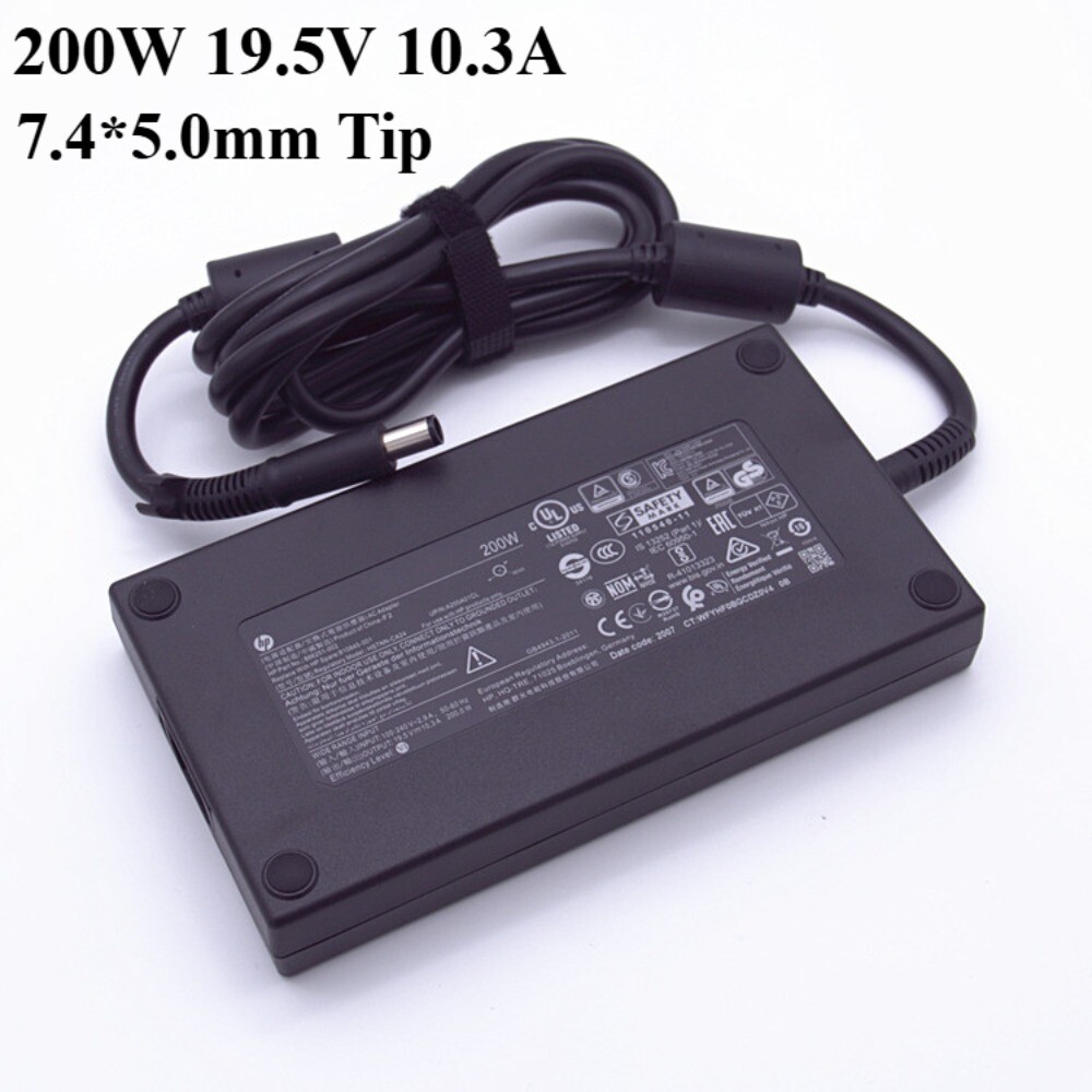 Genuine HP Zbook 15 17 15 G2 17 G2 Charger 19.5V 10.3A 200W 7.4*5.0mm AC Adapter