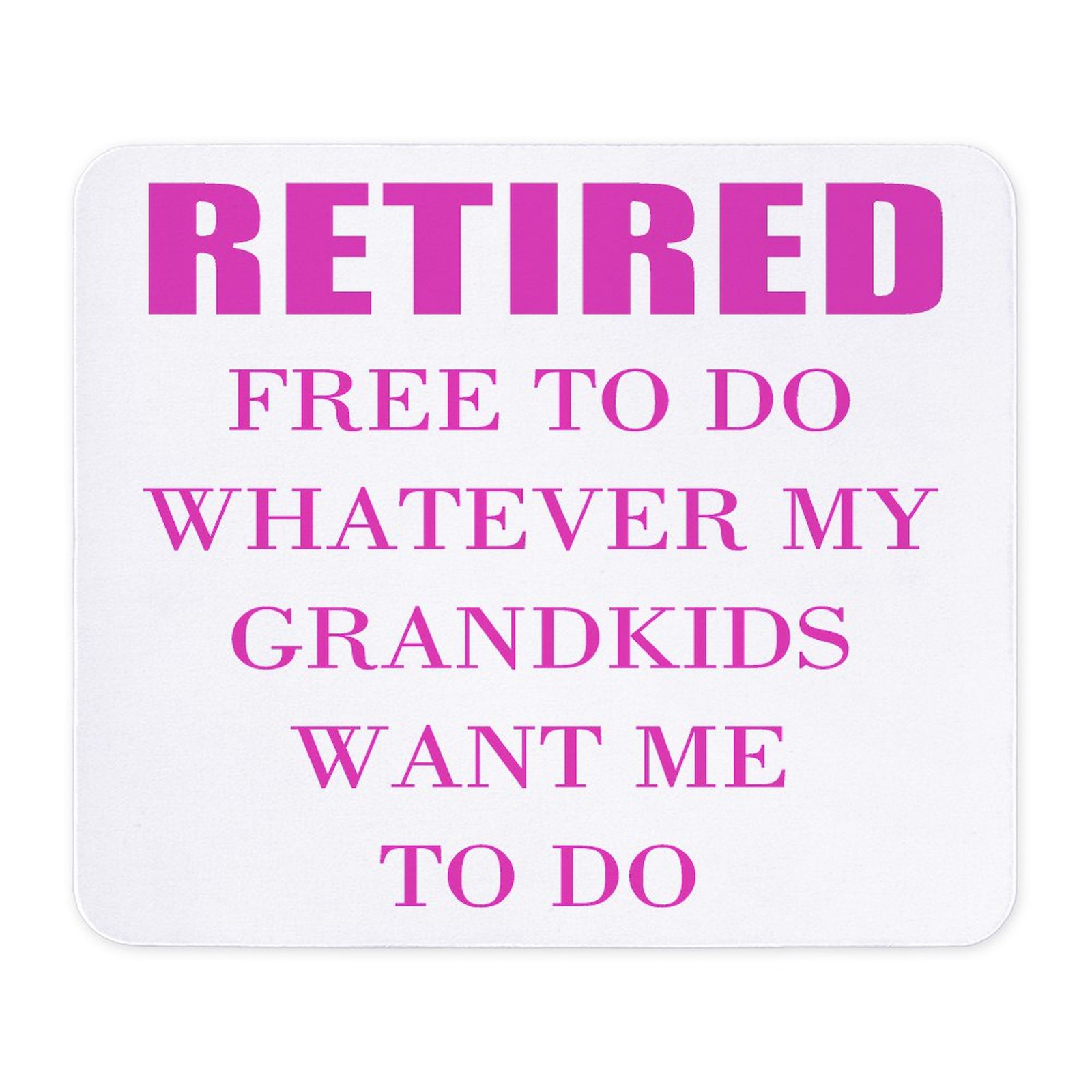 CafePress Retired Teacher Mousepad  (1795280448)