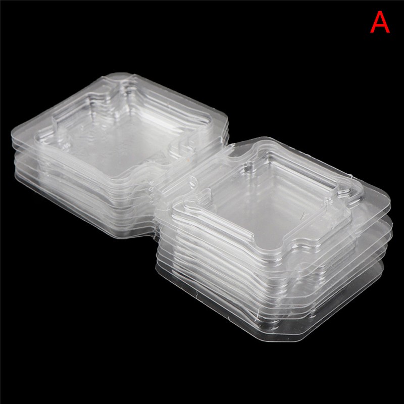 10Pcs CPU Box CPU Plastic Protective Case CPU Clamshell Tray Case Container  Jf