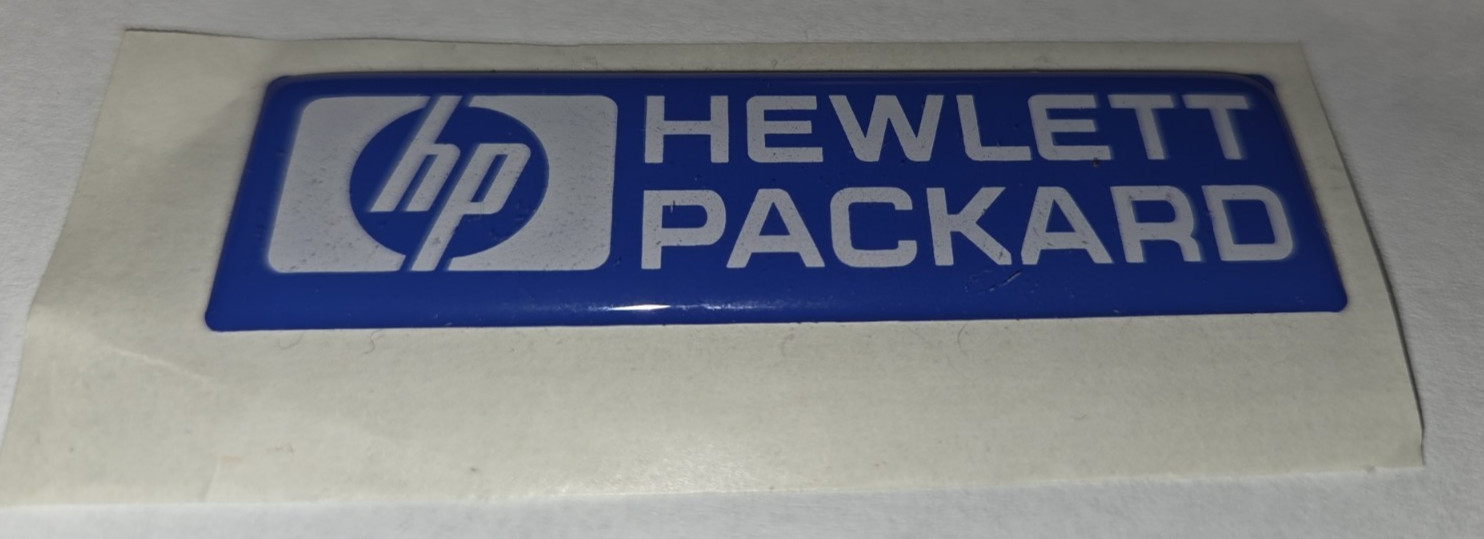 Vintage NOS HP Hewlett Packard Bubble Sticker 2.75 x .75  Inches