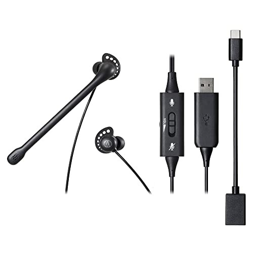 Audio-Technica ATH-202USB Headset: USB Wired Noise Cancelling In-Ear Headphones