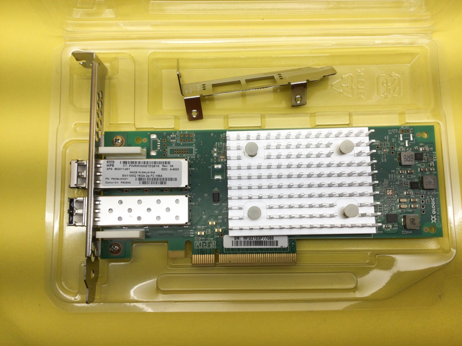 P9D94A HPE QLE2692 SN1100Q 16Gb Dual Port Fibre Channel HBA 853011-001