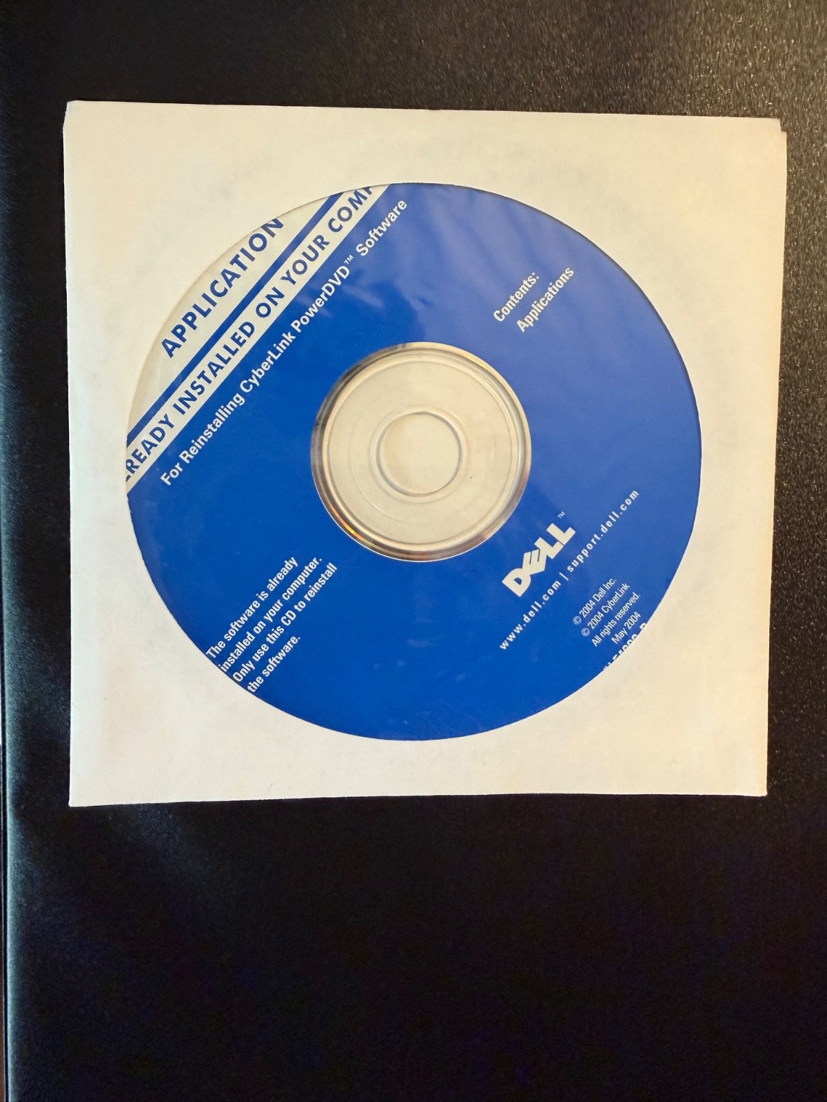 NEW DELL Drivers and Utilities DVD for Reinstalling Cyberlink PowerDVD 2004
