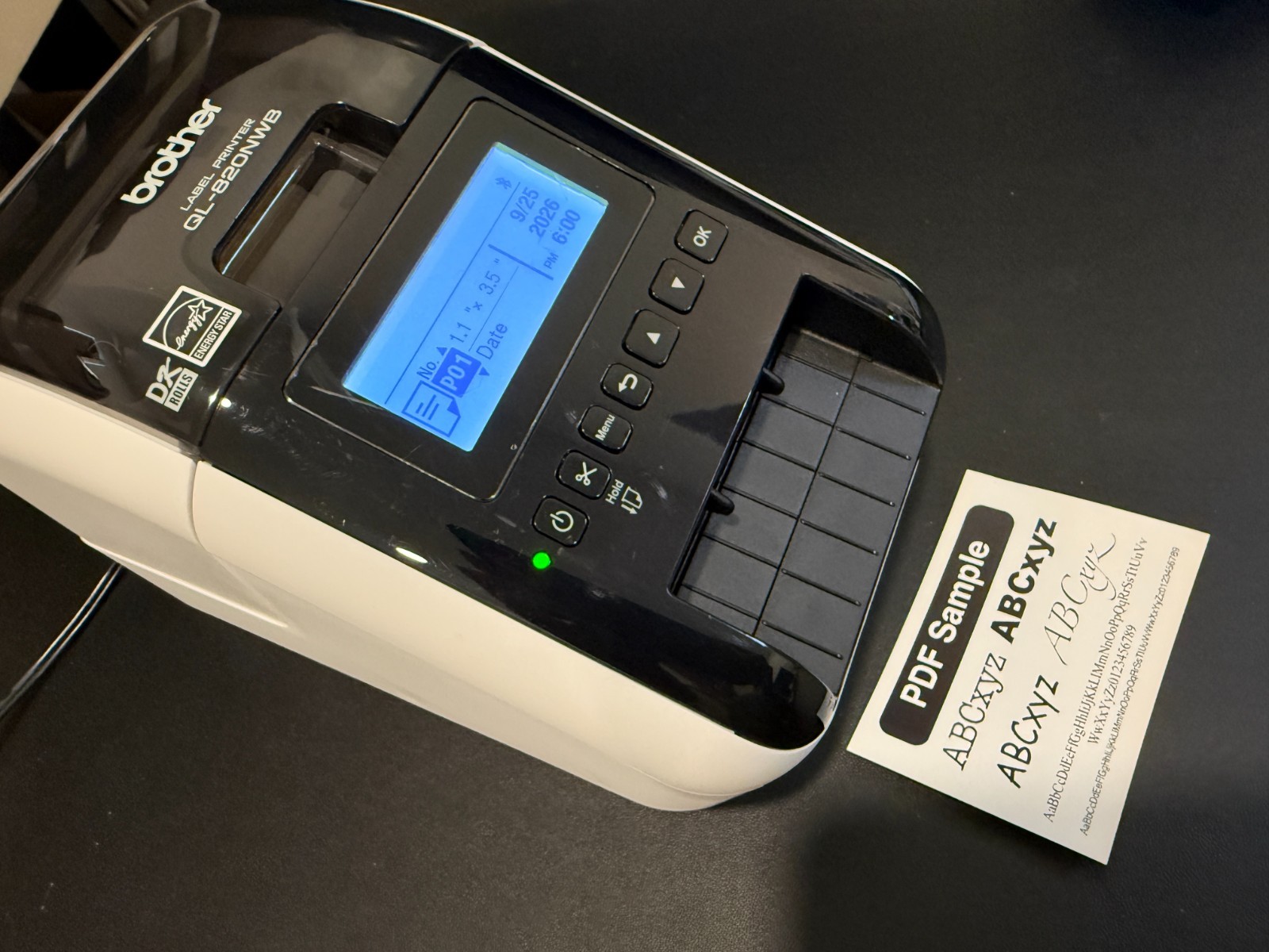 Brother QL-820NWB Professional Printer W/AC Adapter