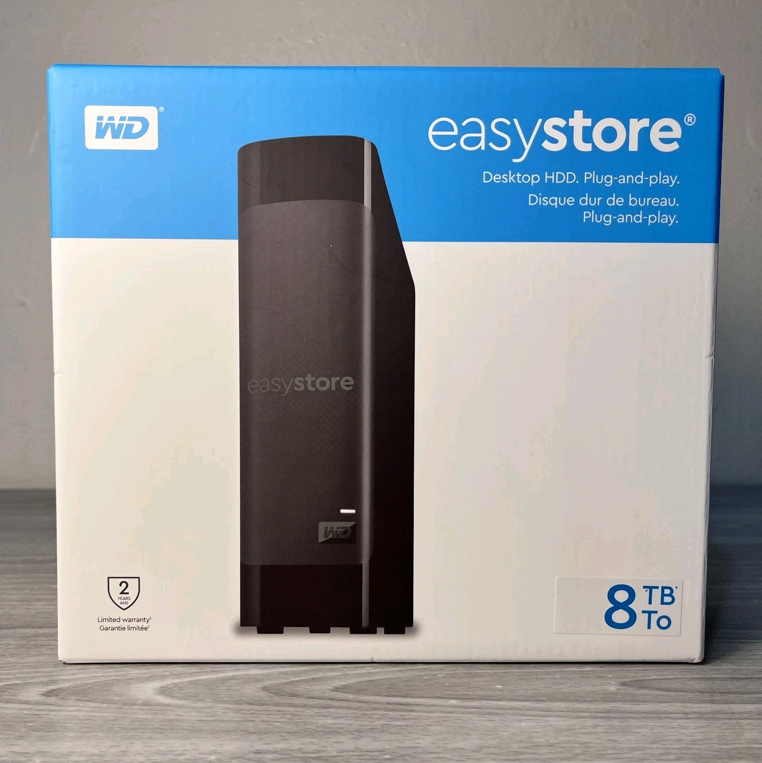 8TB WD Easystore 8TB External USB 3.0 Hard Drive Black WITH WARRANTY (Sealed)