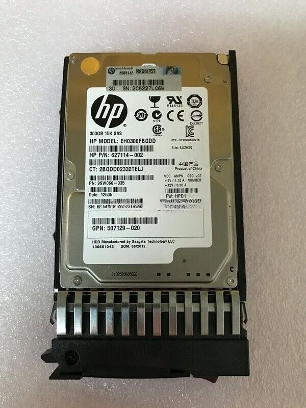 QR477A 665750-001 669010-001 FOR FIT HP 300GB 6G SAS 15K 2.5IN HDD Hard Drive