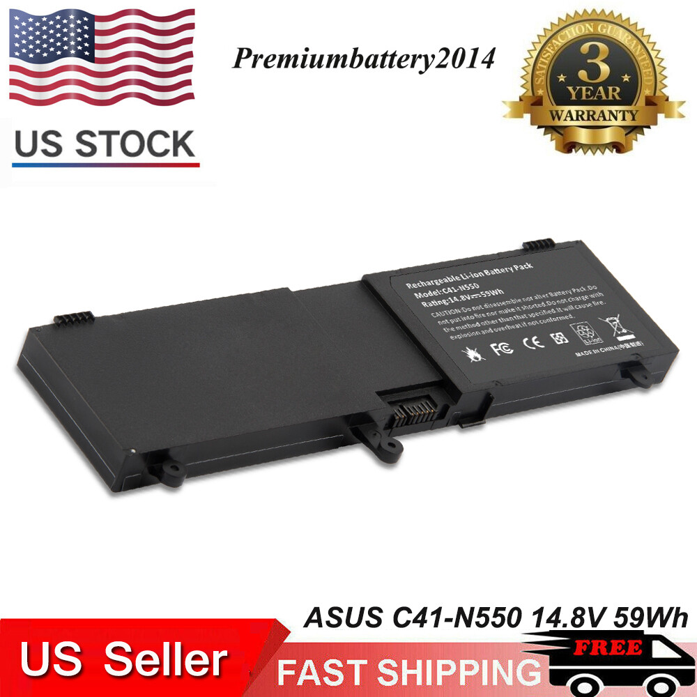 C41-N550 Battery For ASUS N550J N550JA-SB71T N550JK-DS71T N550JK-DB74T