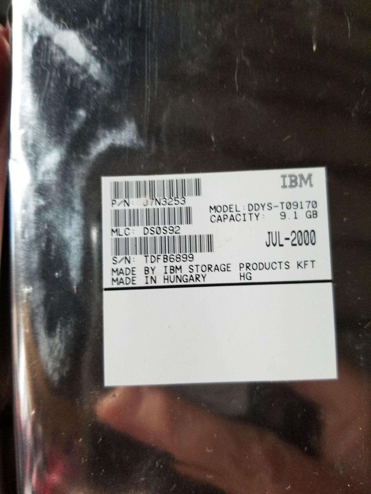 IBM DDYS-T09170 9.1 GB Harddrive