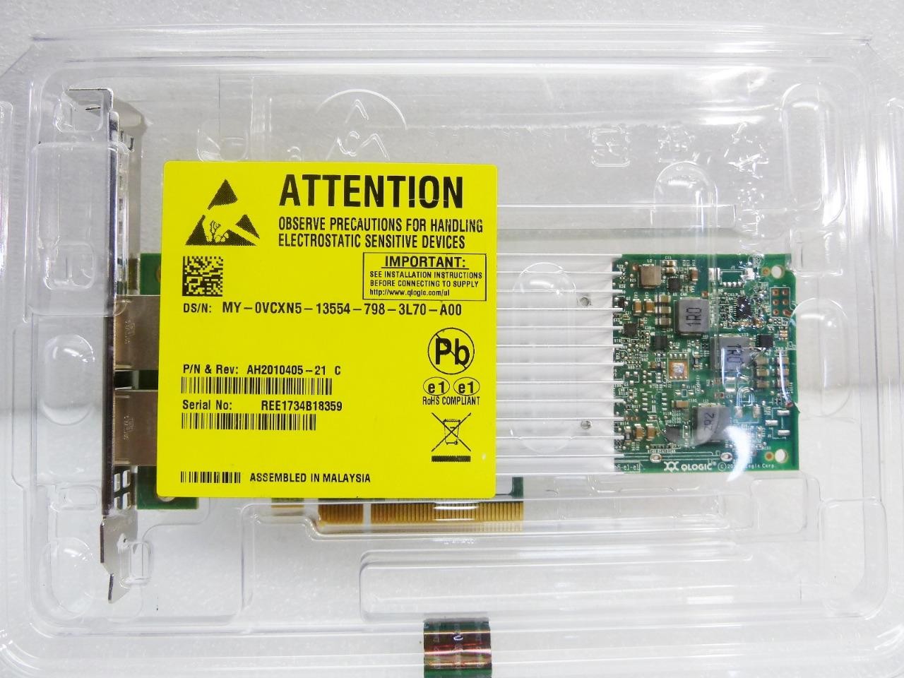 NEW Dell QLogic QL41162HFRJ 2-Port 10Gbe Network Adapter PCIe Card RJ45 | 0VCXN5