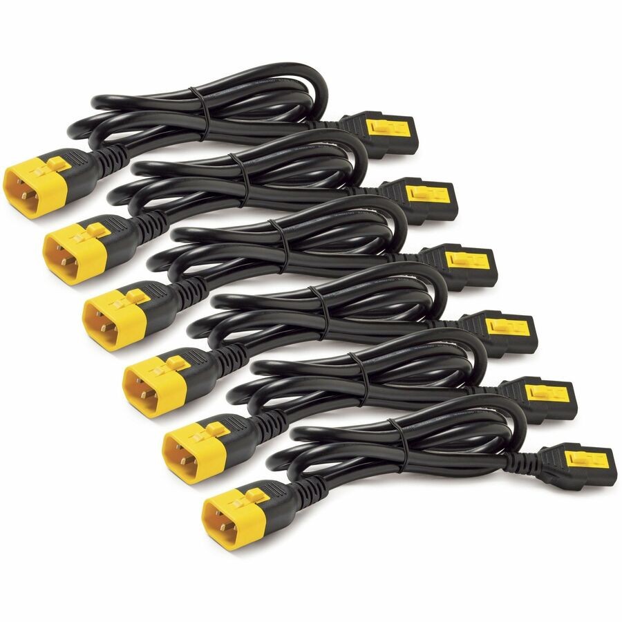 APC 1.2m Locking Power Cord Kit, C13 to C14 (6 Pack)