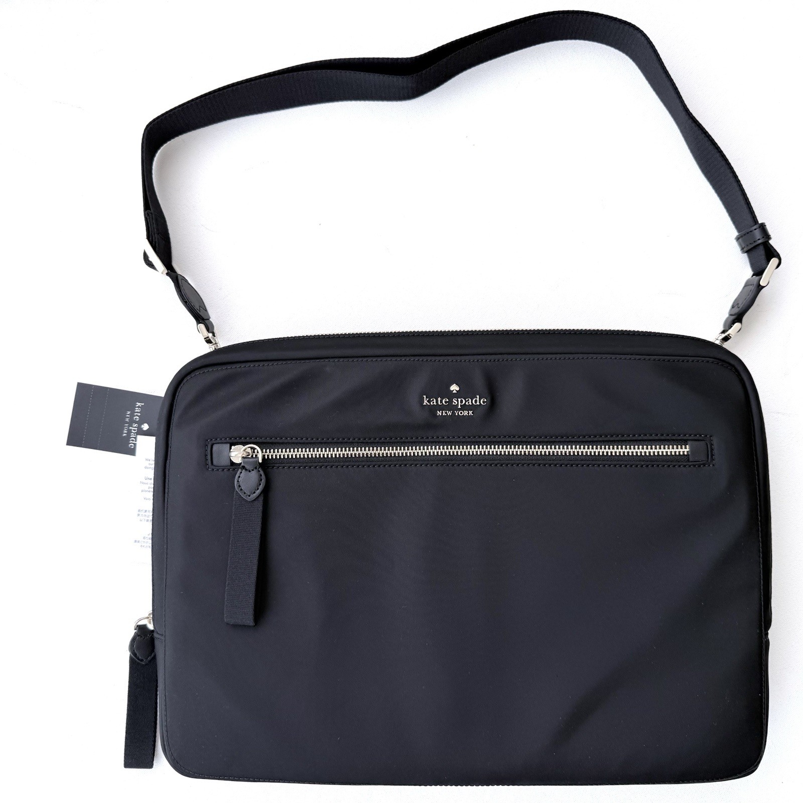 NWT Kate Spade Chelsea 15”Lightweight Laptop Case Messenger  Shoulder Bag Black