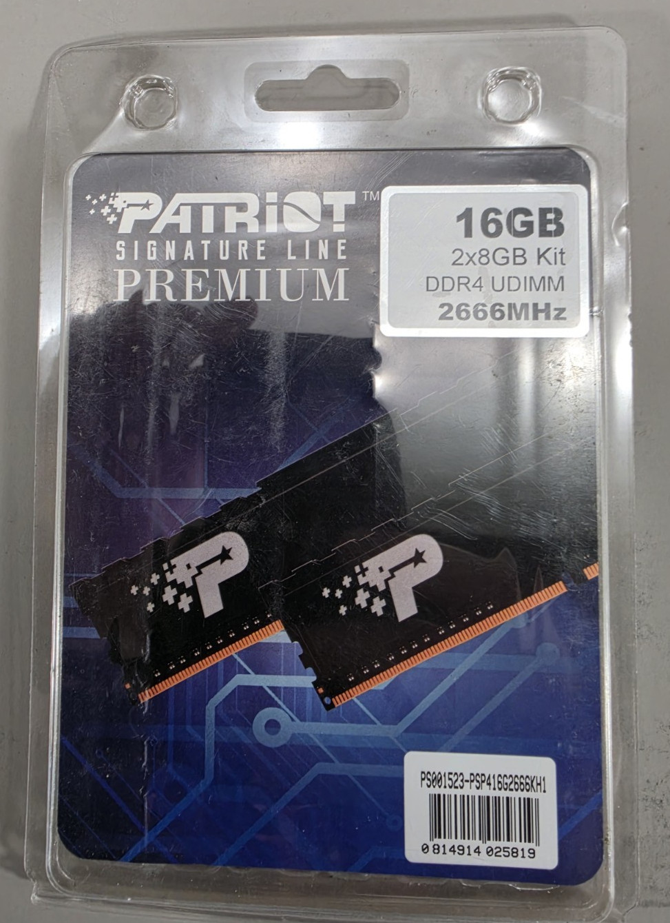 Patriot Signature Line Premium 16GB 2x8GB DDR4 UDIMM 2666Mhz