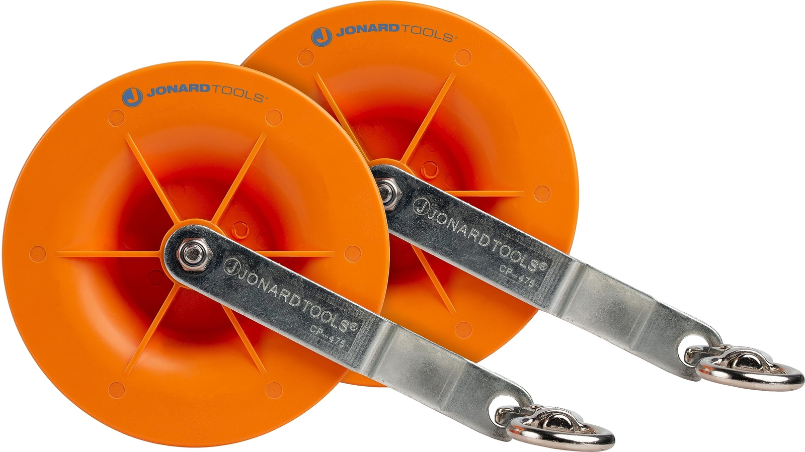Orange Cable Pulley Set of 2 for Easy Electrical Network Cable Installation