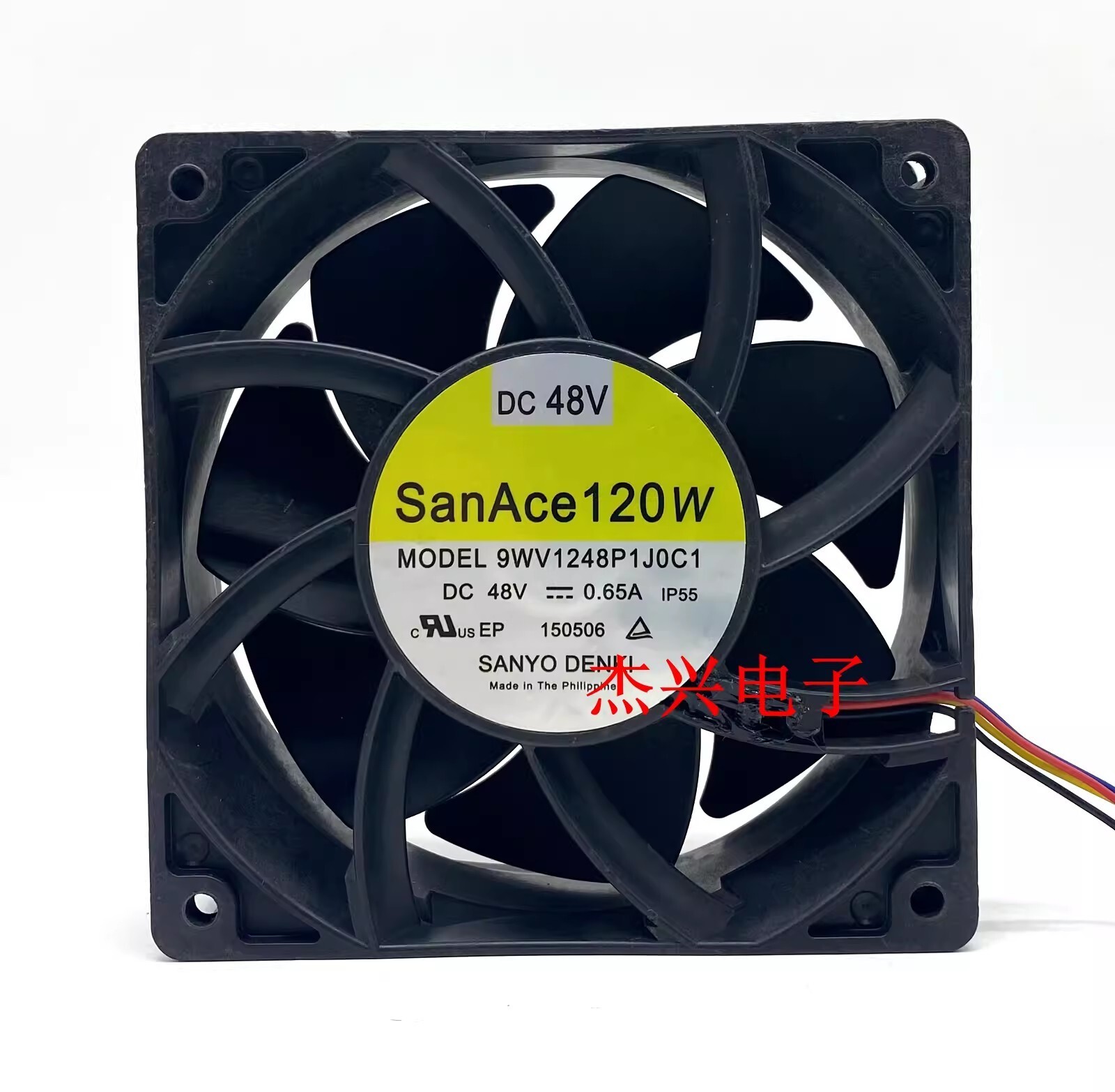 Sanyo 9WV1248P1J001 12038 DC48V 0.65A 12CM IP55 Waterproof Cooling Fan