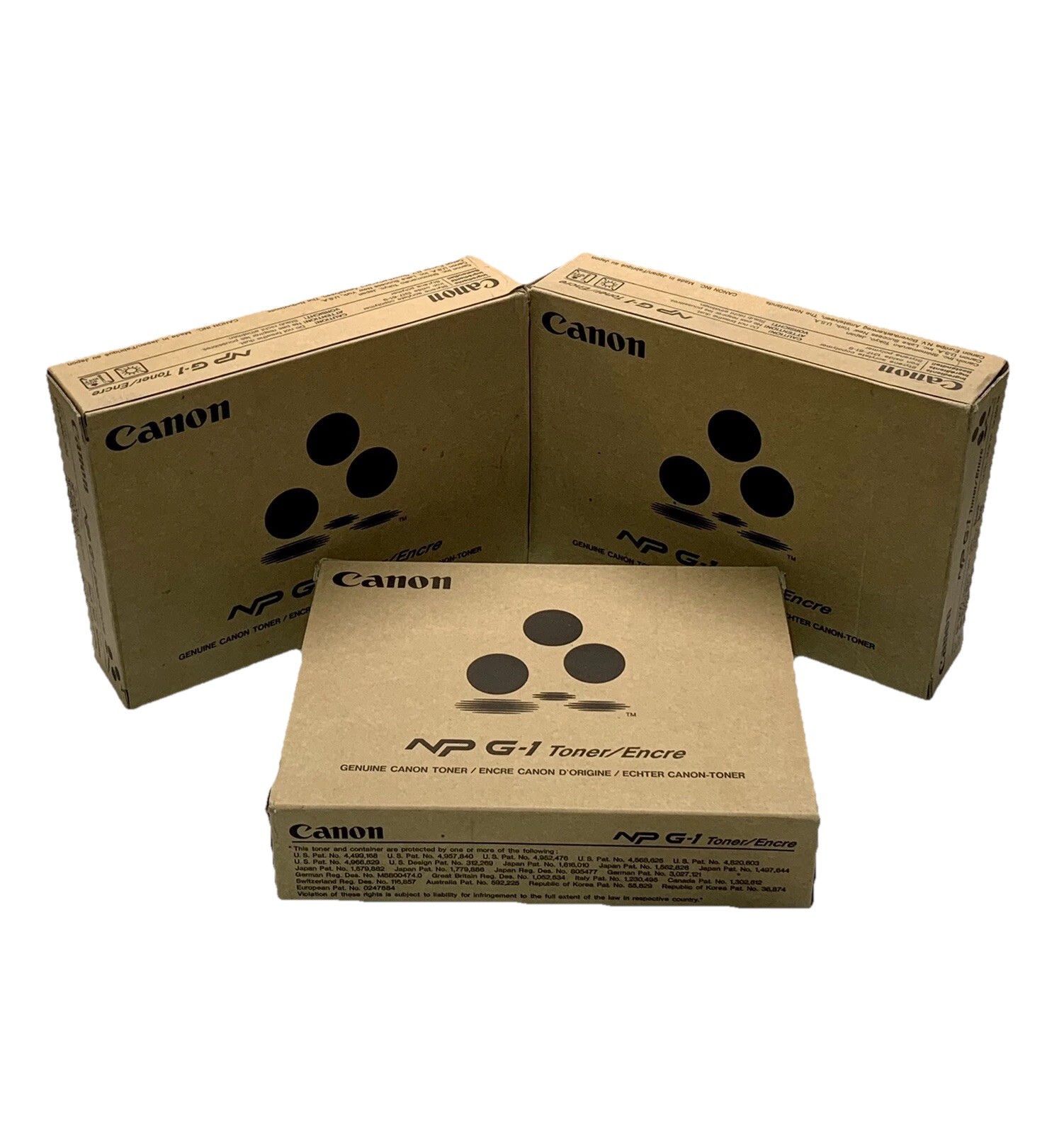 *LOT OF 3* NEW OEM BOX GENUINE Canon NP G-1 Toner 4 Per Box NP1200 (1372A006AA)