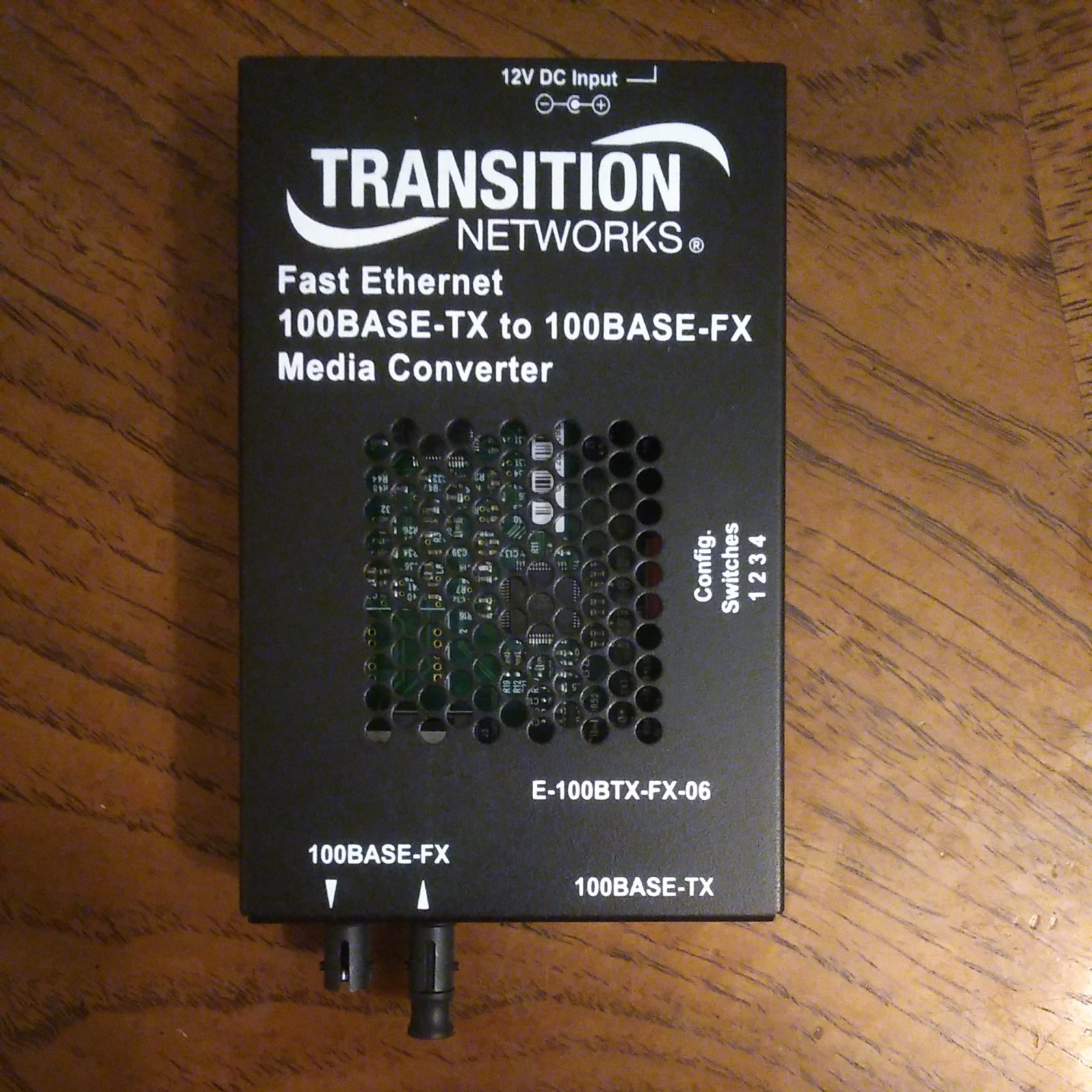 Transition Networks Fast Ethernet Media Converter 100Base-TX to 100Base-FX