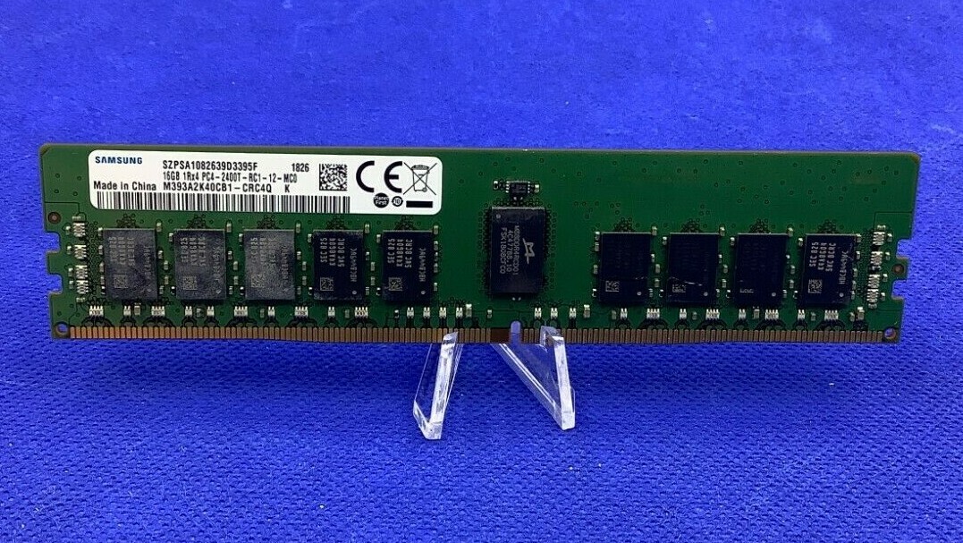M393A2K40CB1-CRC SAMSUNG 16GB 1RX4 PC4-2400T-R 1.2V DDR4 MEMORY