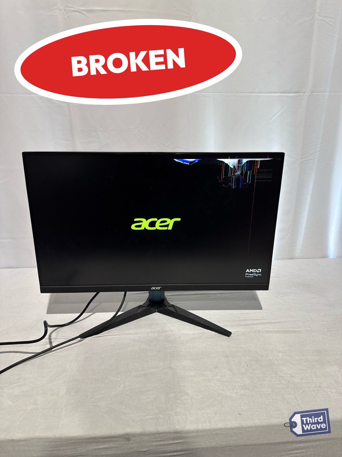 (BROKEN) Acer Nitro KG272U Pbmiipx 27" LED WQHD FreeSync Gaming Monitor