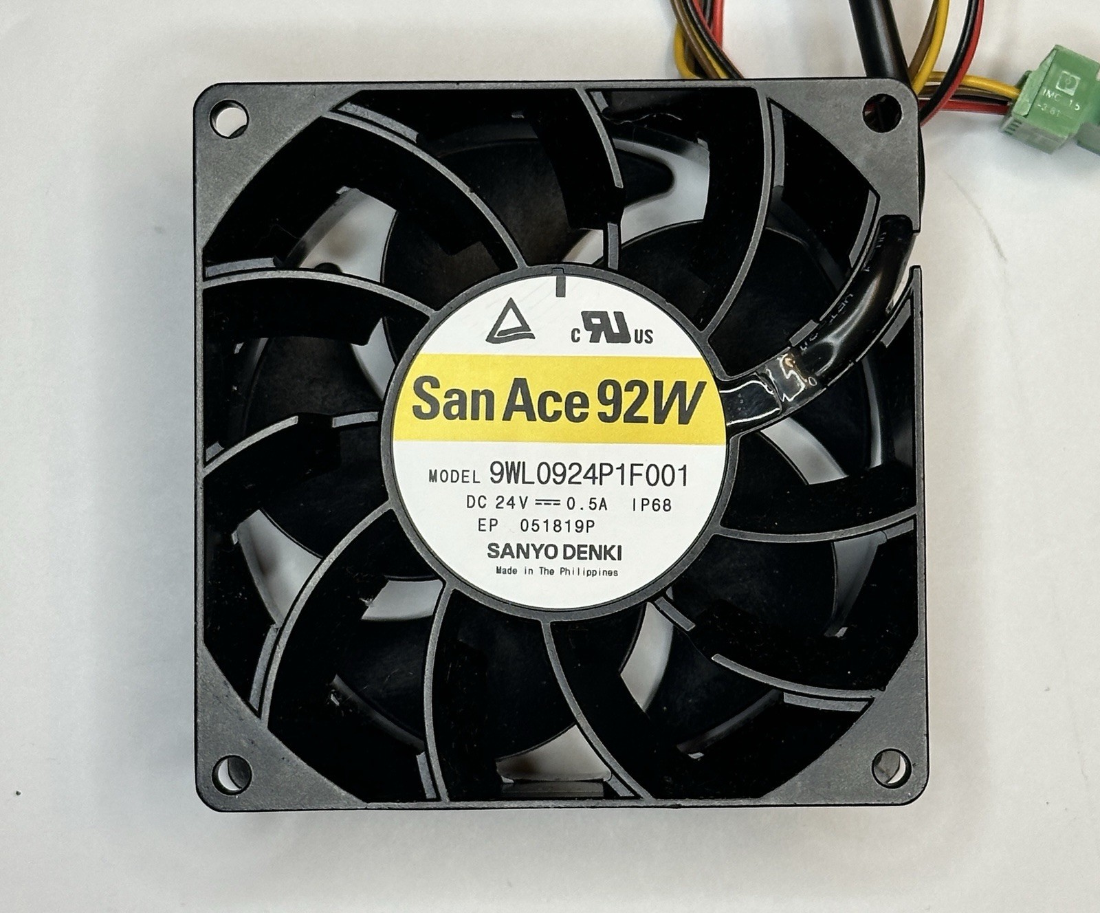 Sanyo Denki San Ace 92W 9WL0924P1F001 24V 0.5A IP68 Axial Cooling Fan