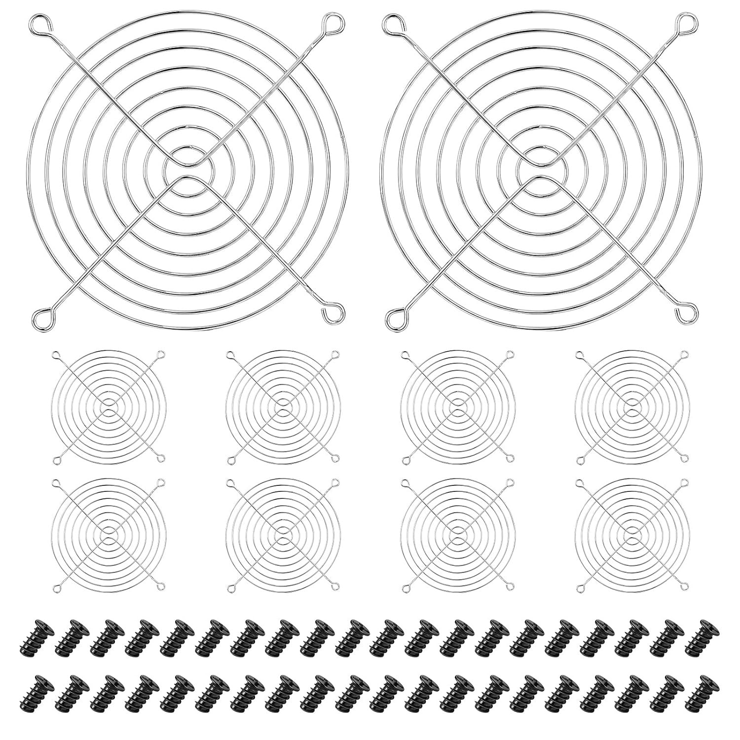 10 Pack 140 Mm Fan Grill Guard PC Fan Cover with Screws
